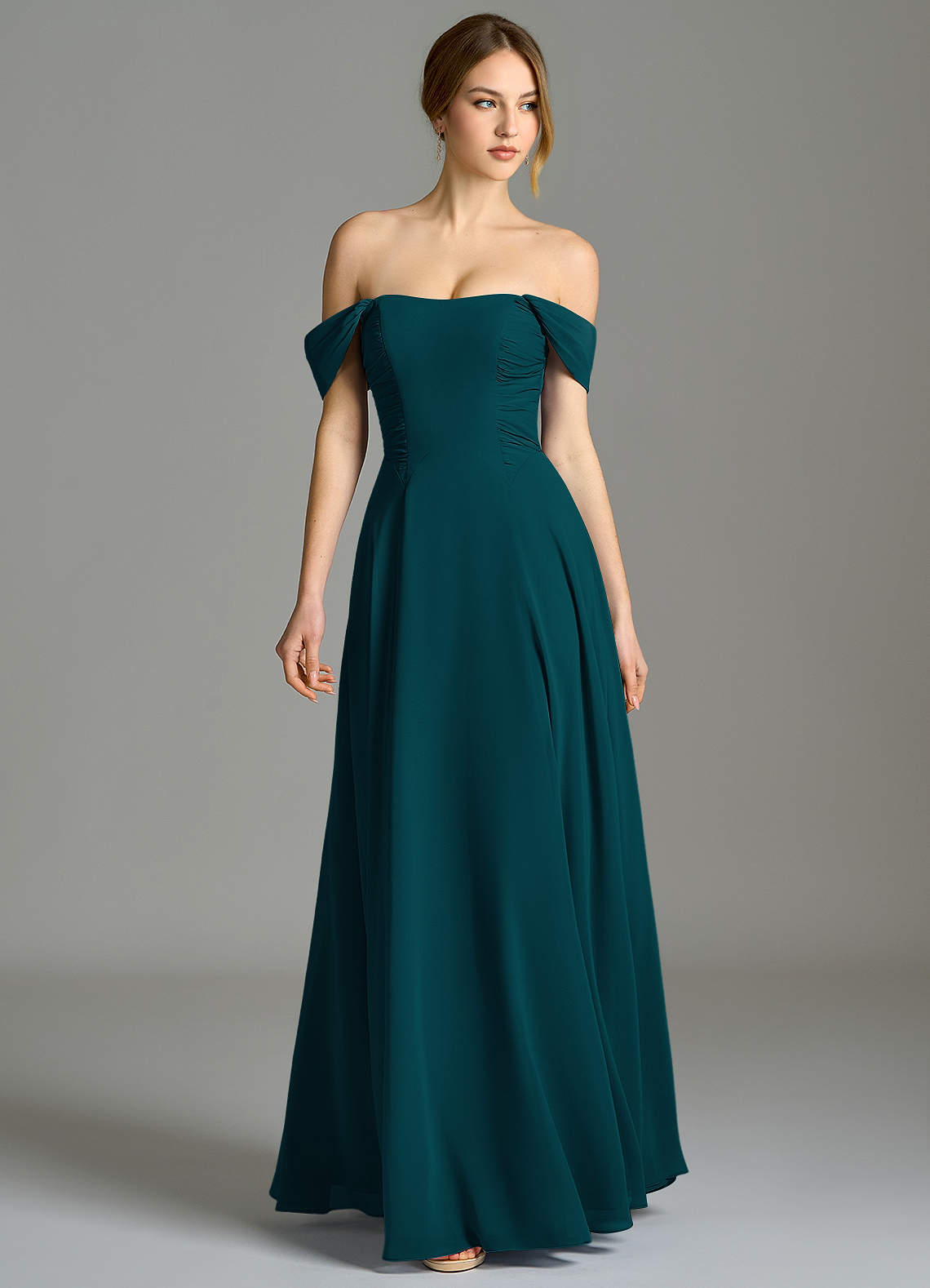 oasis color bridesmaid dresses Oasis' Blue Long Bridesmaid Dresses