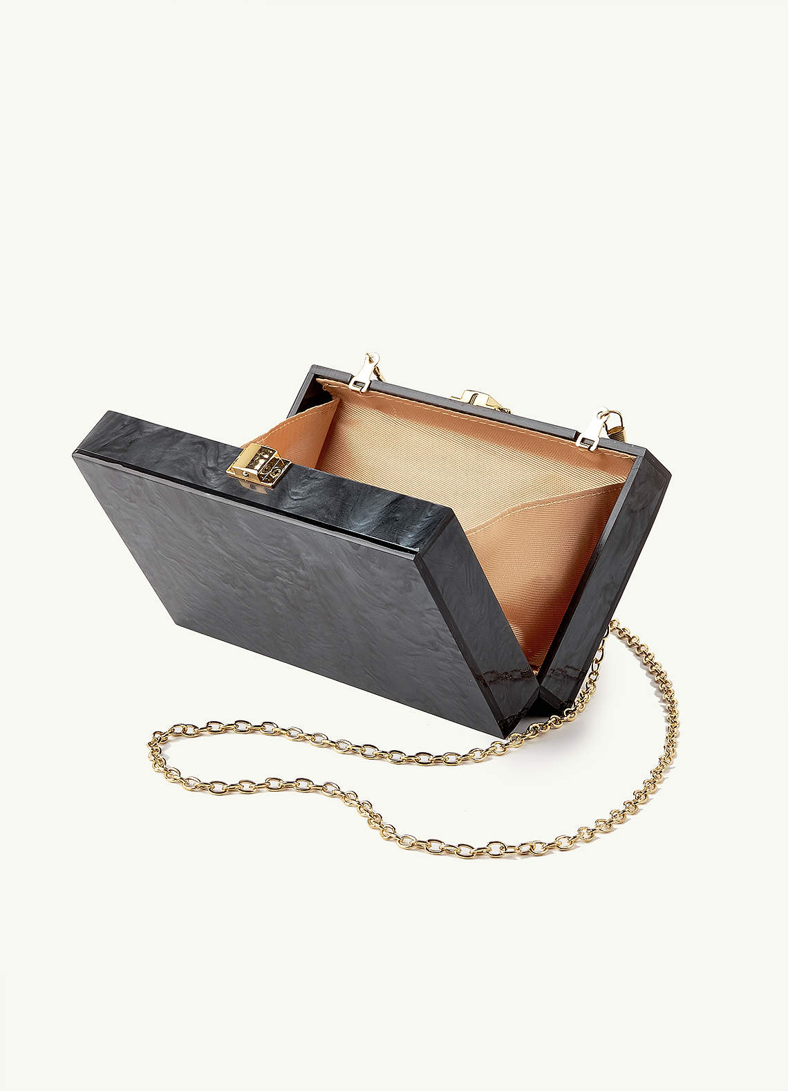 front Acrylic Marble Clutch Bag