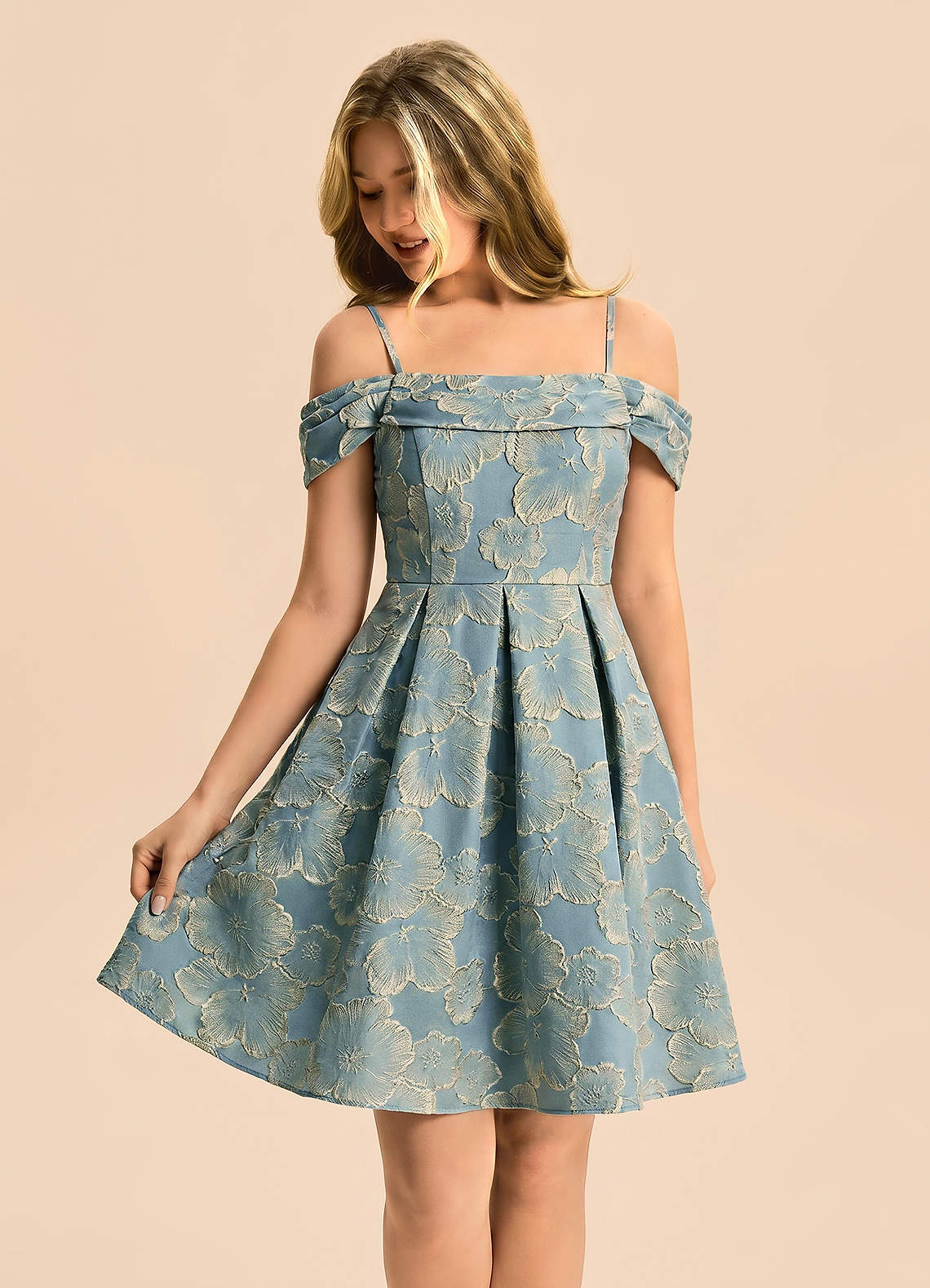 front Azazie Luka Junior Formal Dress