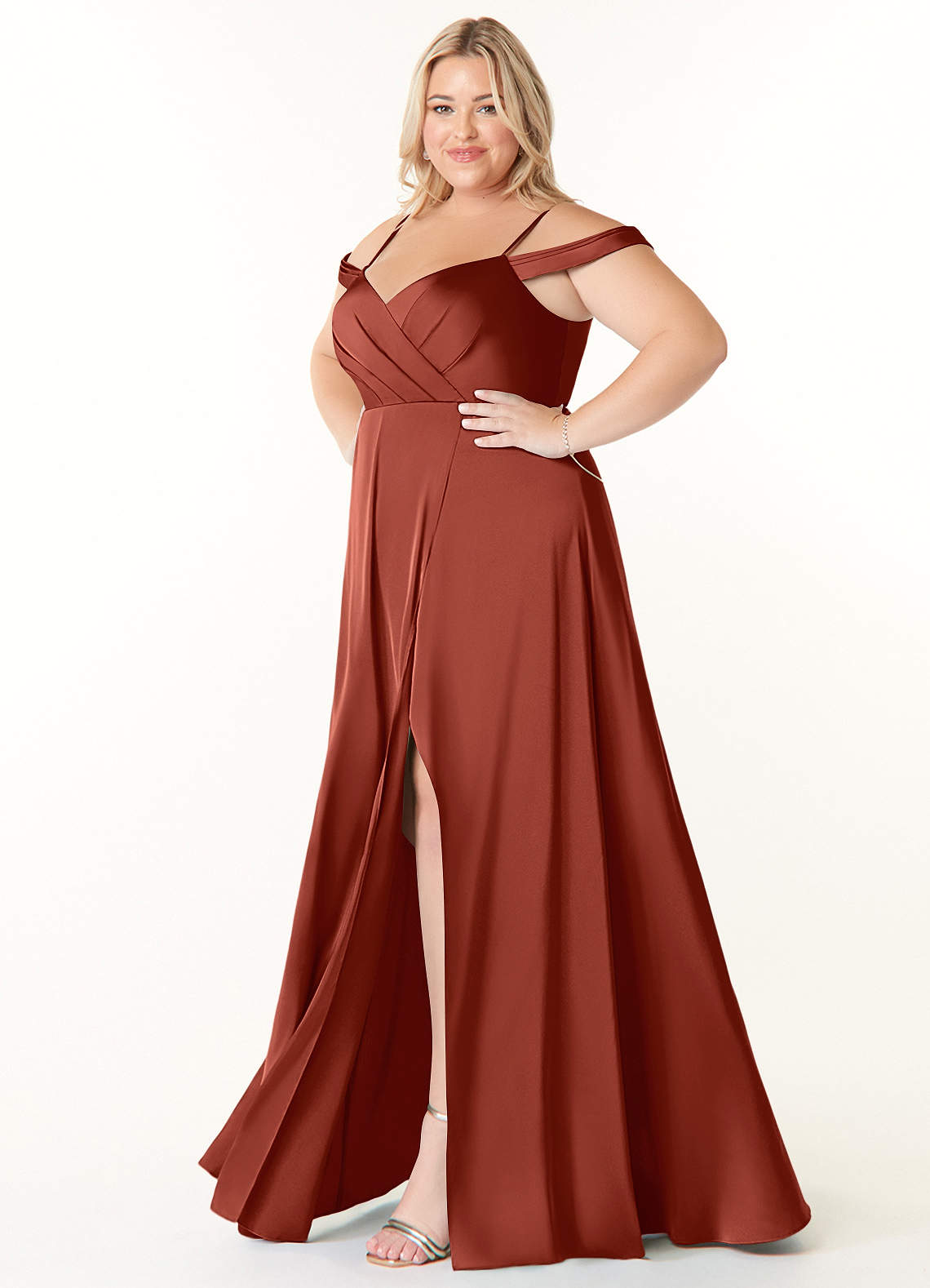 最終価格MYLAN Box Pleated Dress Terracota 51g-k0U21cL._SY350_QL65_.jpg