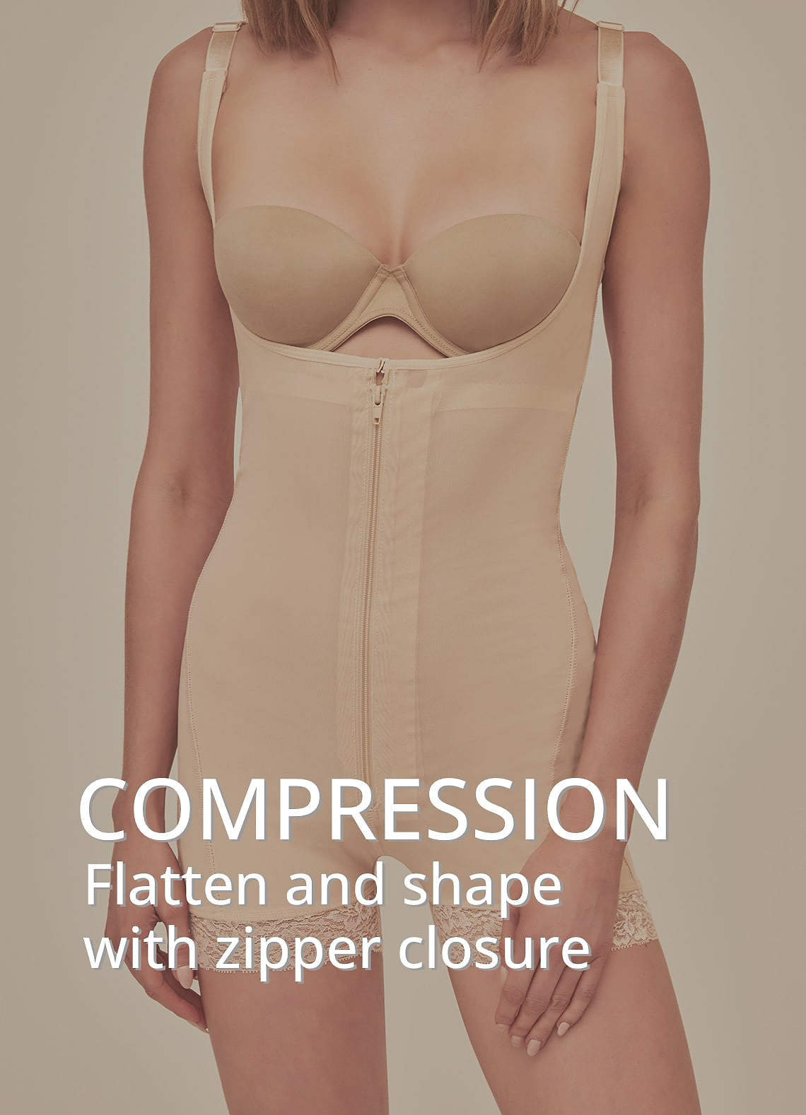 front Mid-thigh Underbust Body Shaper