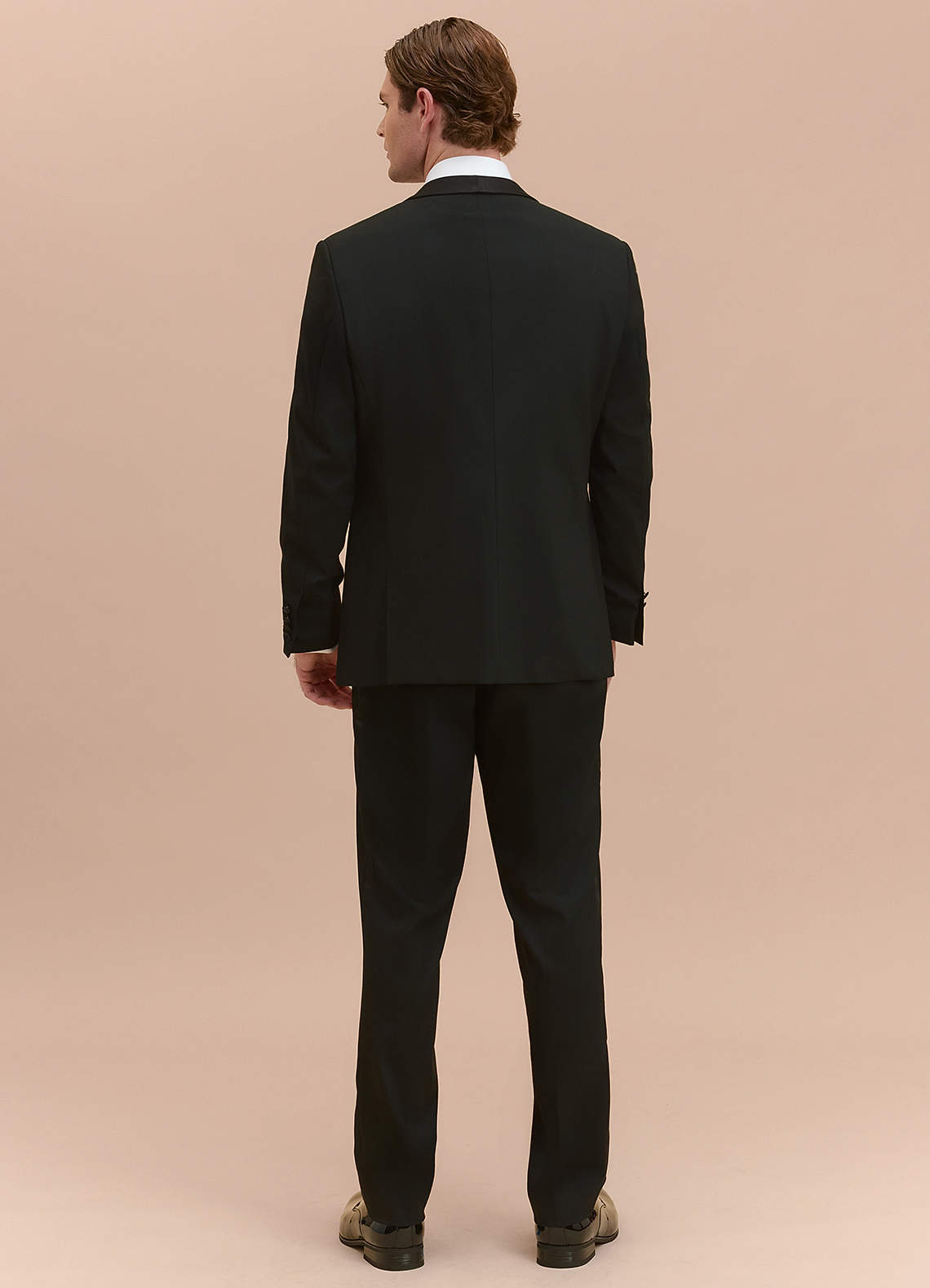 front Winston Black Shawl Lapel Tuxedos Jacket