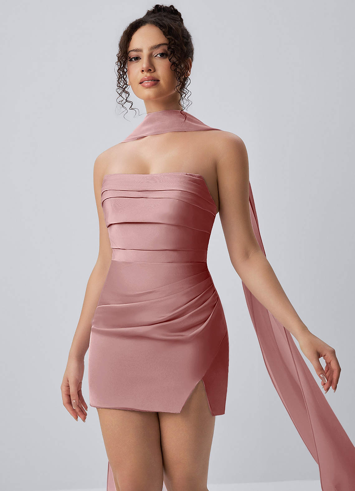 bodycon mini dress with sleeves Square Neck Mesh Long Sleeve Ruched Wedding Guest P – Divahotcouture Premium velvet Cute Burgundy High Neck 110 Size:42.5