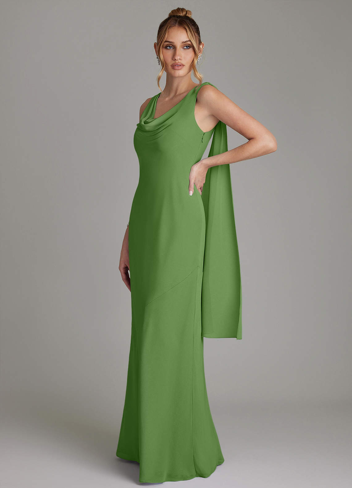 princess polly baby blue dress Elegant Emerald Green Wedding Dress with White Lace Appliqués & Chapel  Train – FW235 – Viniodress main image 0