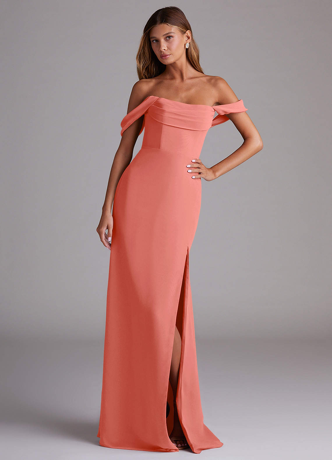 pink and orange bridesmaid dresses Dessiny Women's Spaghetti Straps Burnt 2026 Square Neck Asymmetrical Drop Waist A-Line Prom Dress for Women US2 at Amazon Women's Clothing store Details Silhouette Azazie Saige