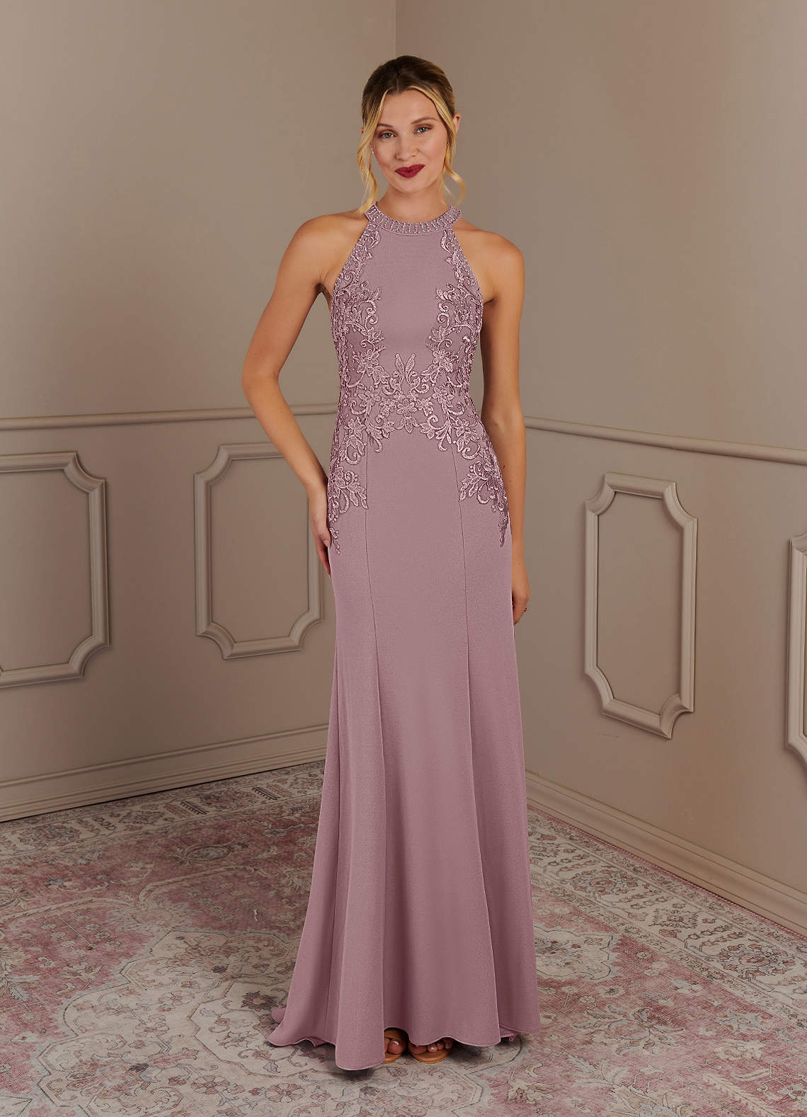 Dusty rose mother of the bride dress online