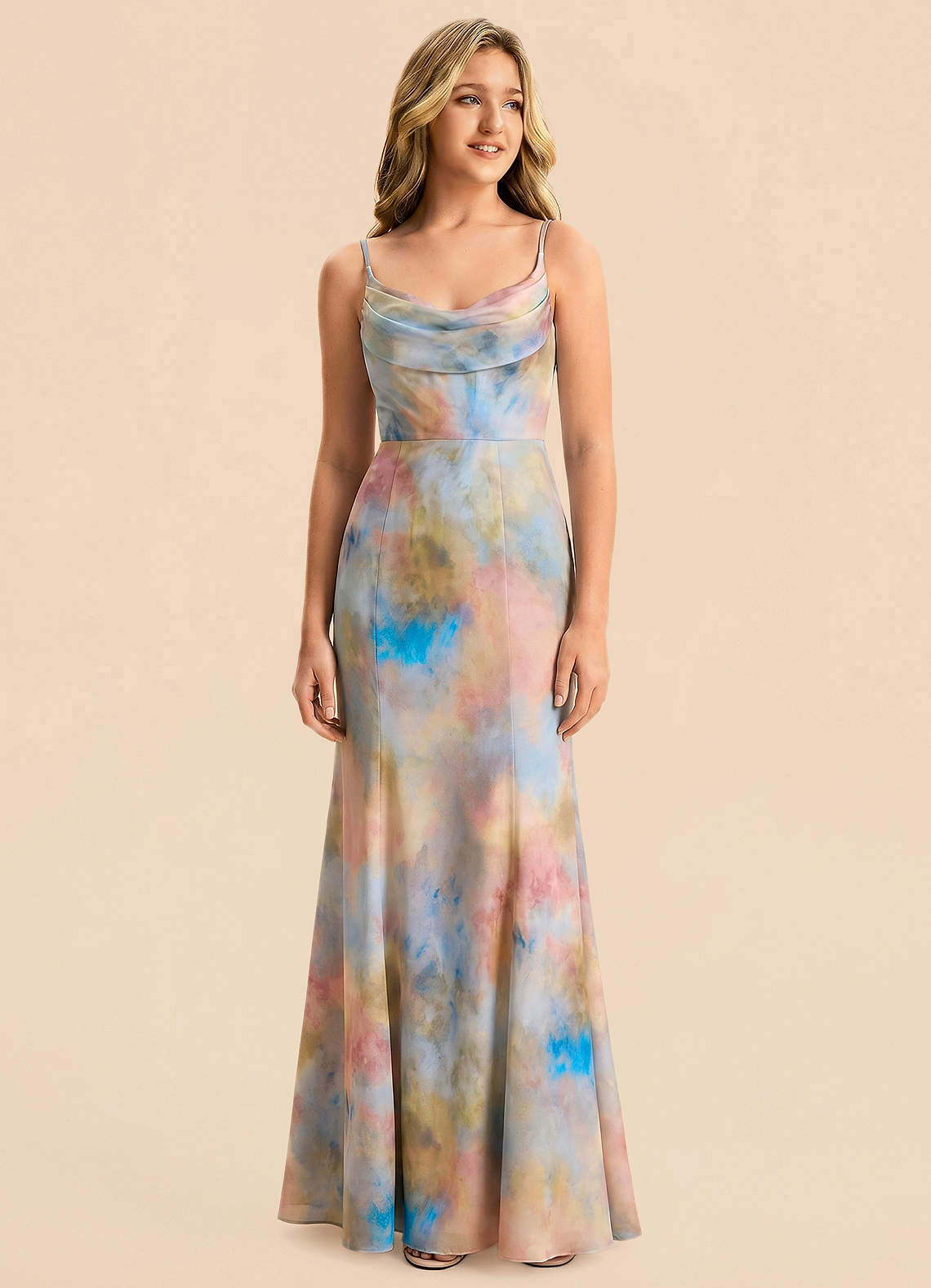 front Azazie Celinae Junior Formal Dress
