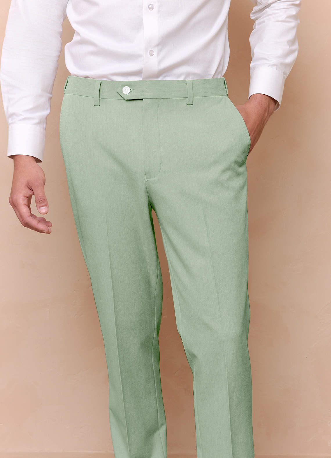front James Vert Sauge Pantalon habillé