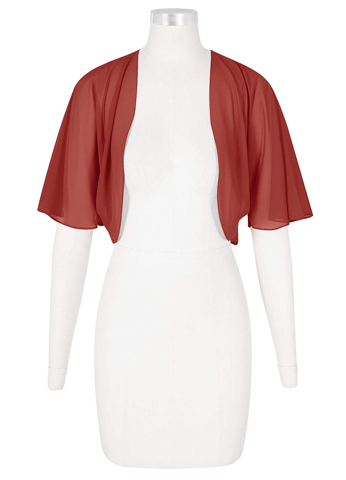 front Azazie Matching Color Salome Chiffon Wrap