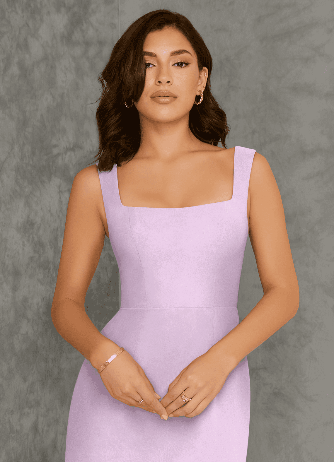 azazie purple floral dress Azazie Marlo