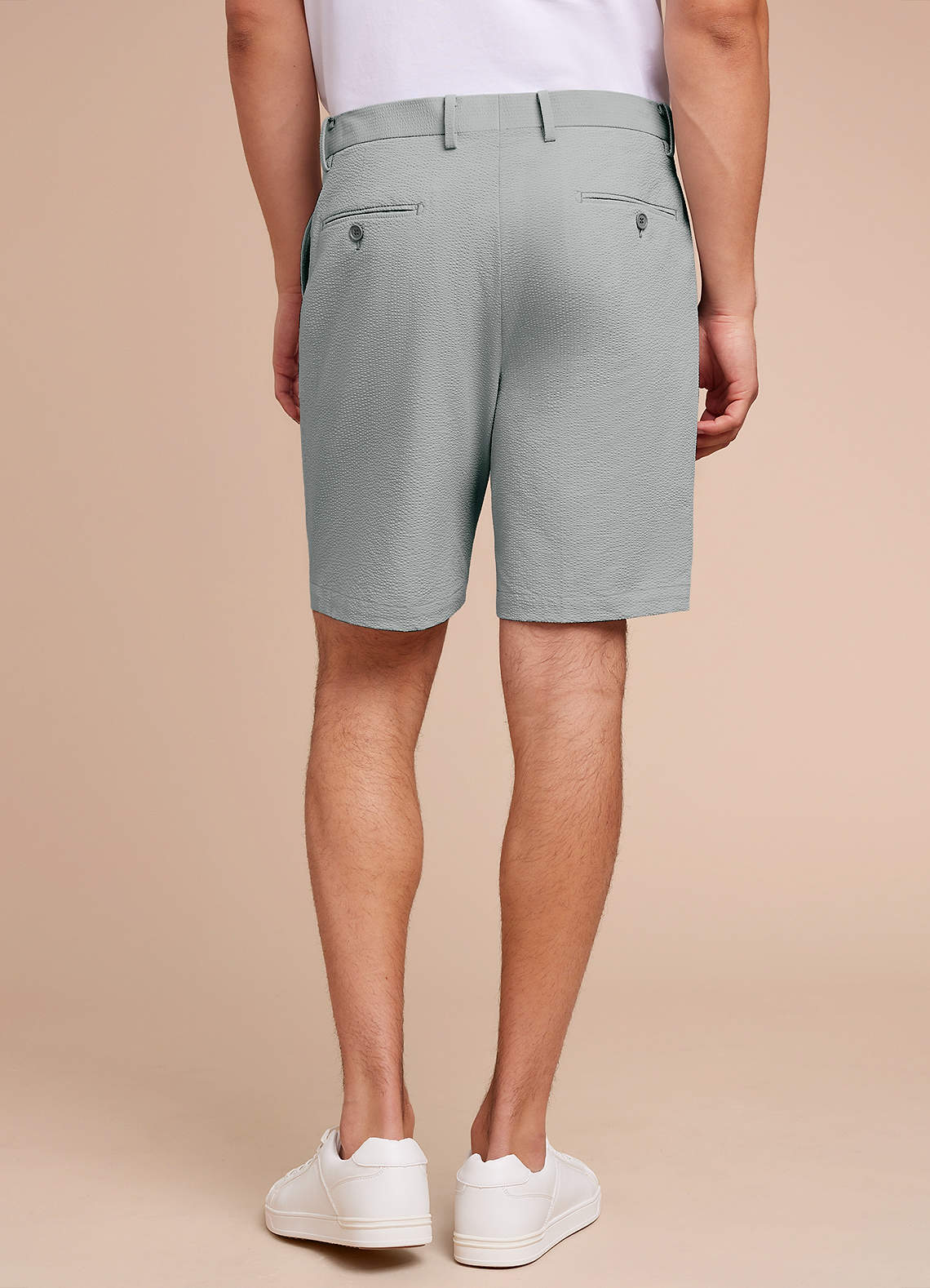 front Miles Seersucker Dress Shorts