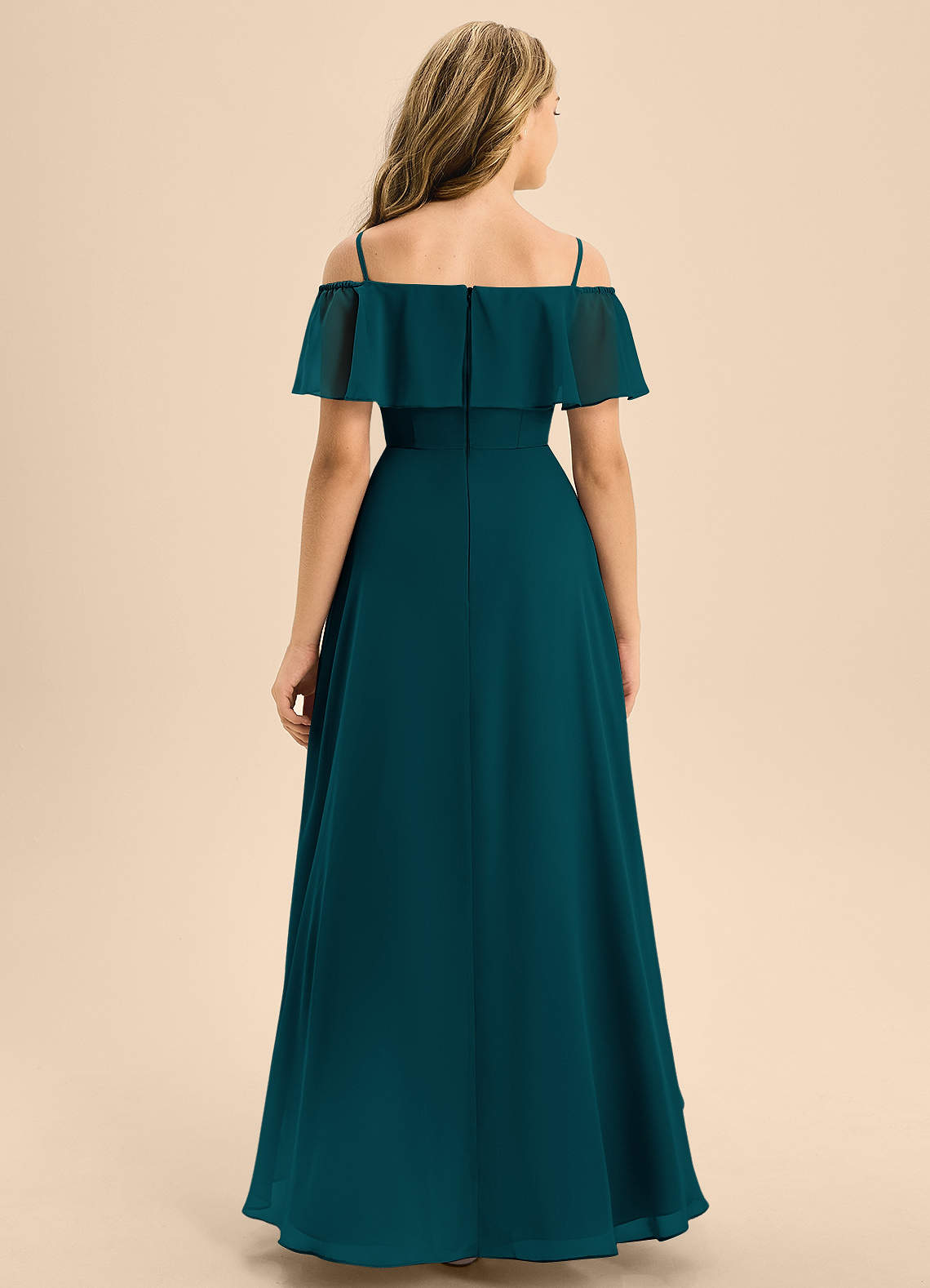Azazie Maggie Junior Bridesmaid Dress in Pine | Azazie