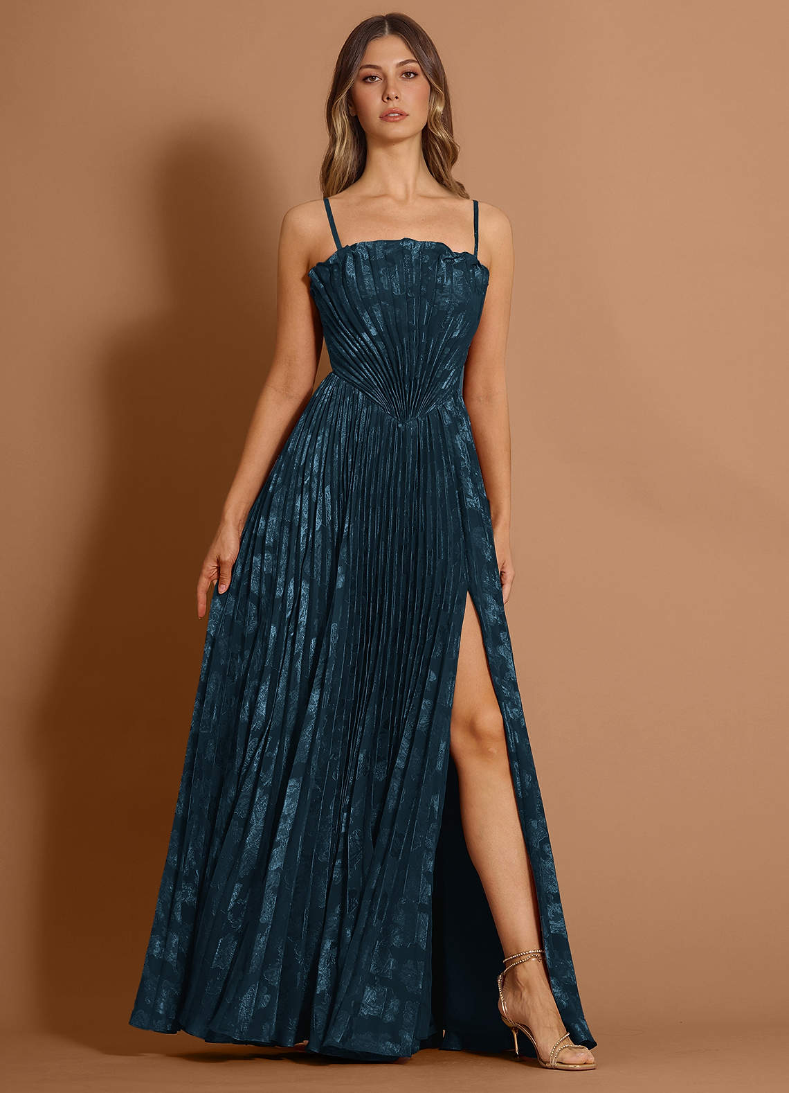 Audrina Navy Maxi Dress Ready to Ship | Azazie
