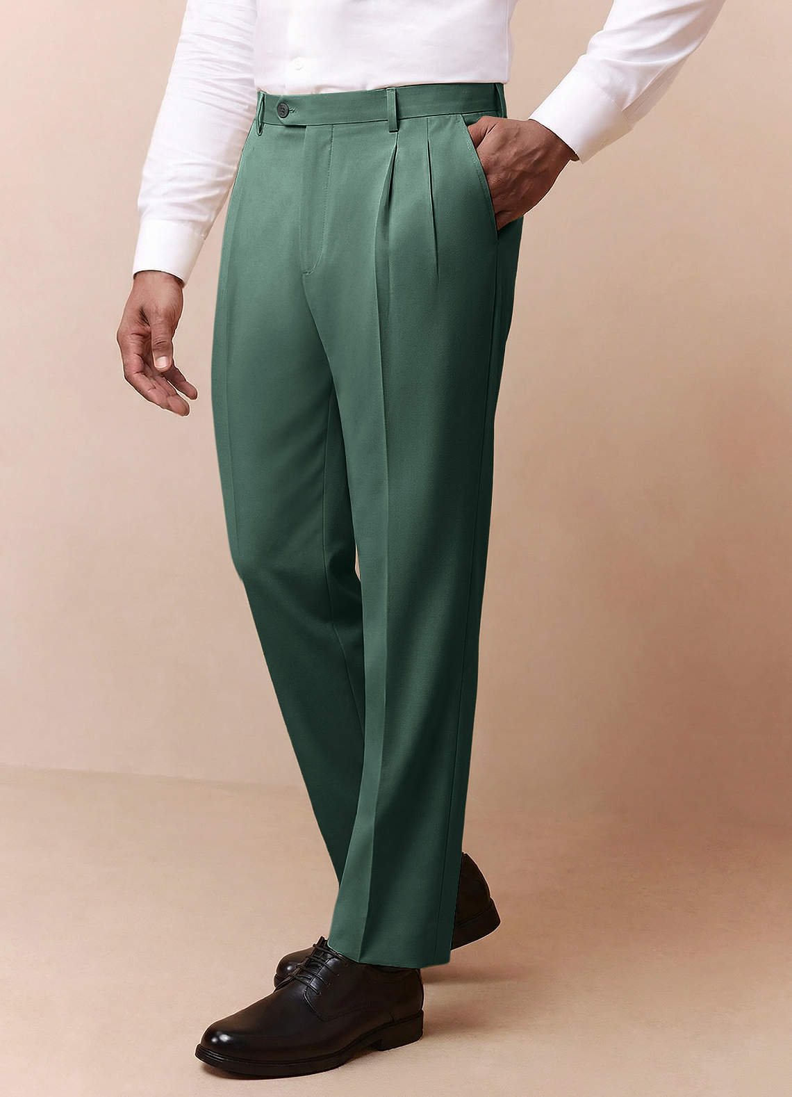 front Owen Eucalyptus Lightweight Tailored Dress Pants