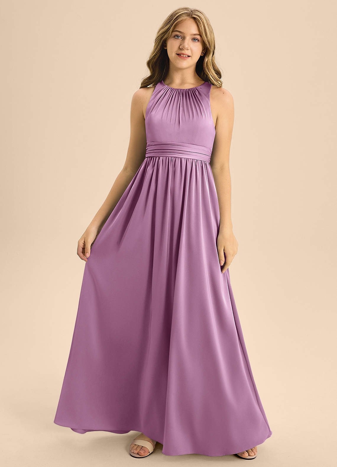 wisteria junior bridesmaid dresses Azazie Jaylah Junior Bridesmaid Dress in Wisteria