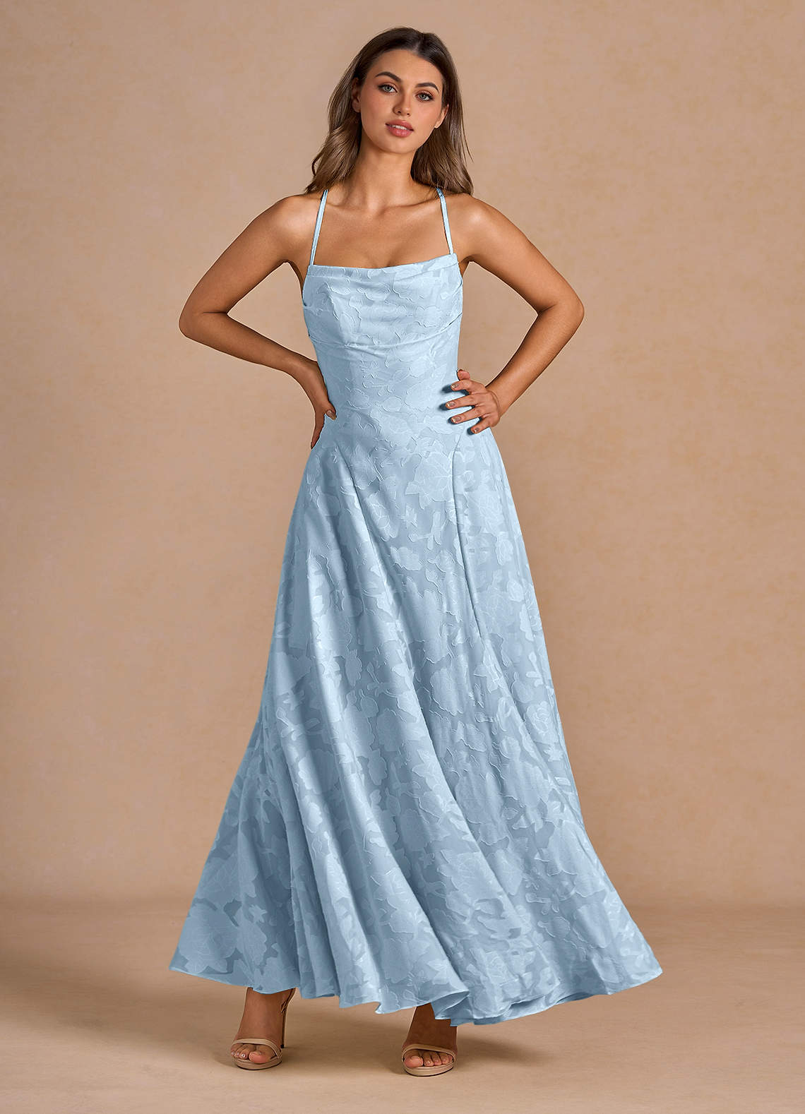 Irelia Sky Blue Maxi Dress image1