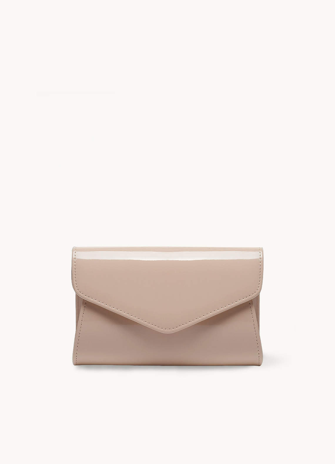 front Brief Patent Leather Envelope Bag