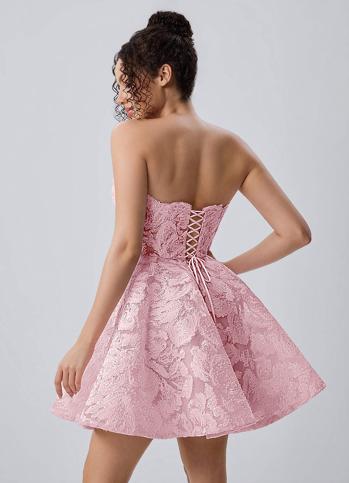 lace bustier skater dress Corset Skater Lace Sweetheart Homecoming Dresses