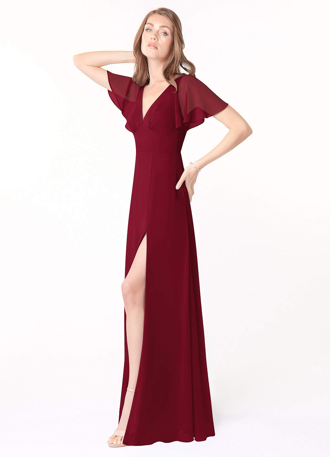 Azazie Kimber Burgundy Bridesmaid Dresses | Azazie