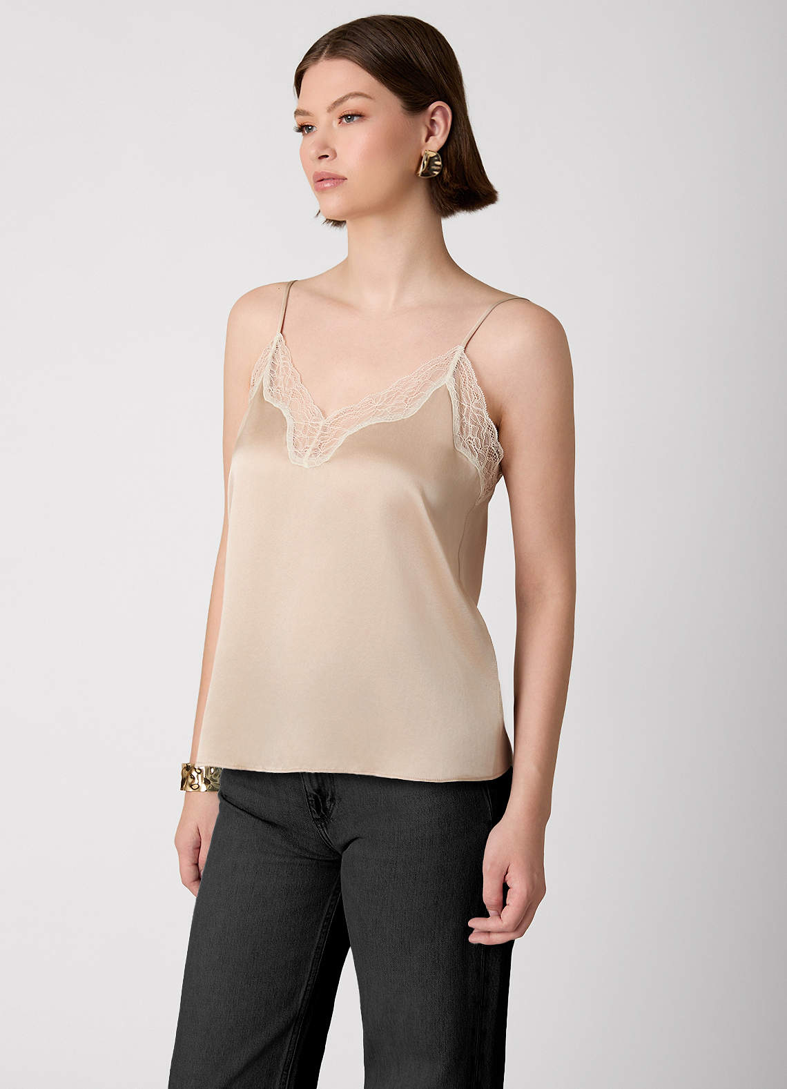 front 100% Washable Silk Camisole