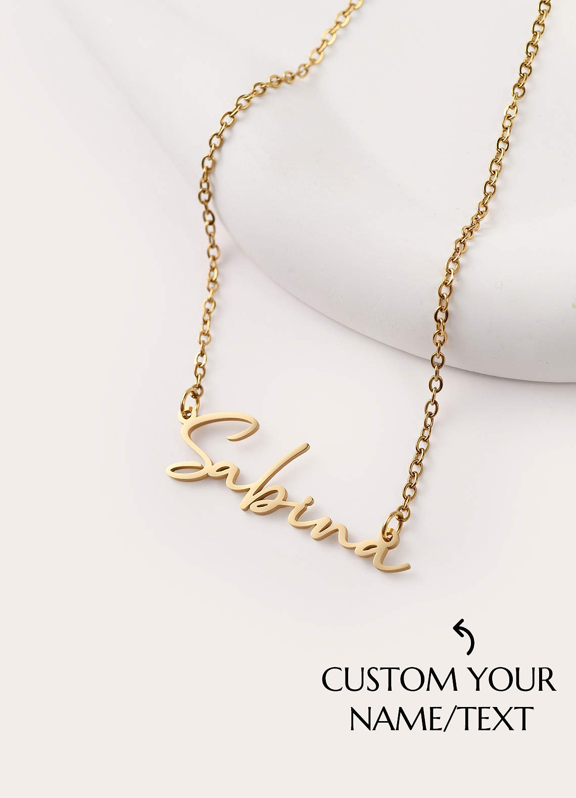 front Personalized Name Necklace