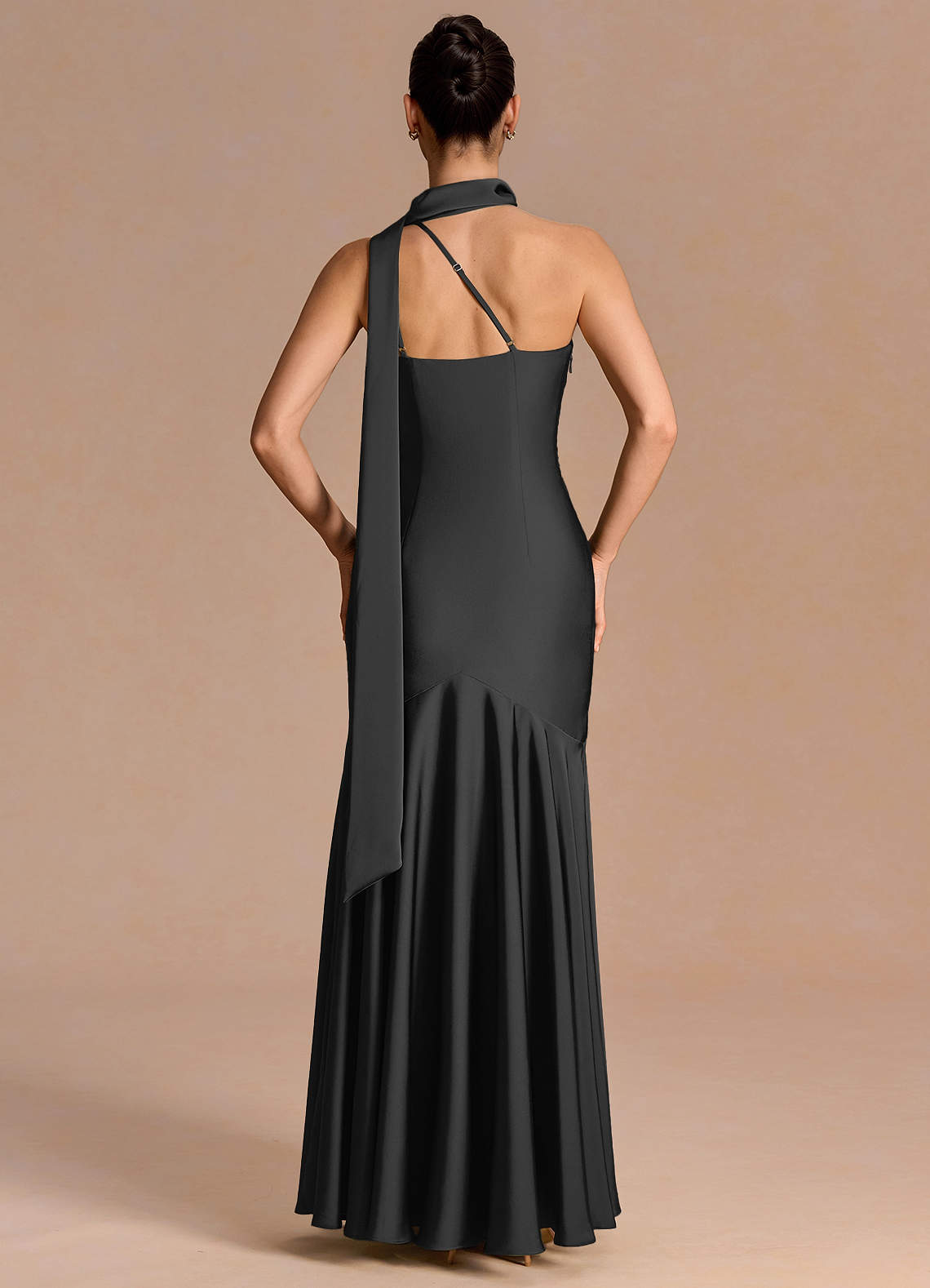 amara maxi dress black mode et accessoires Ashley Black Wedding Dress Size:47 Floor length gown in