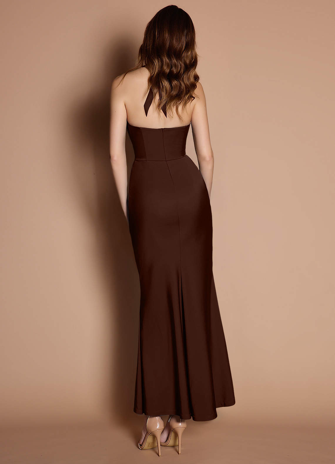 Zephyra Mocha Coco Mermaid Dress Ready to Ship | Azazie CA
