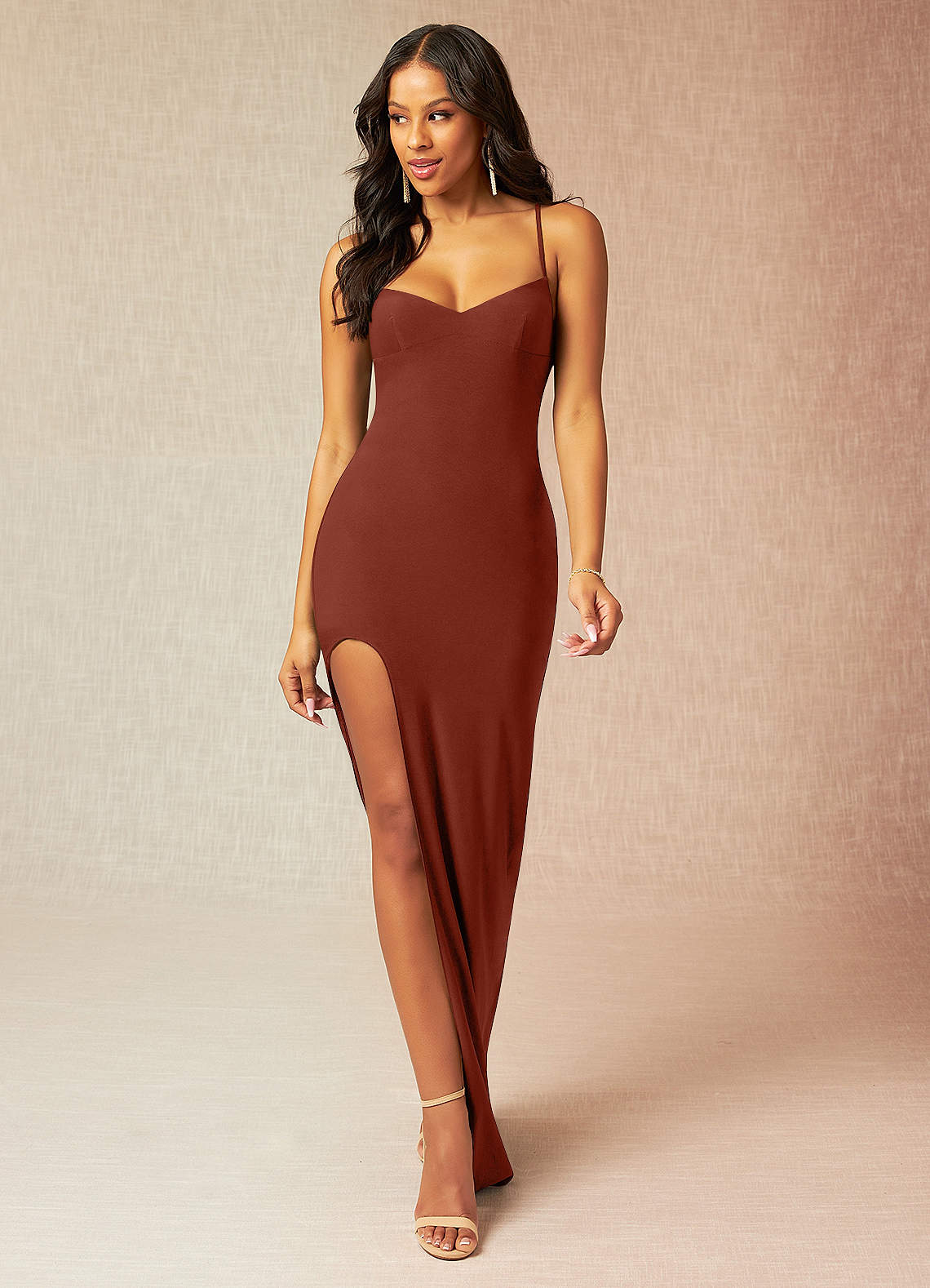 Dare to dream outlet maxi dress in wine