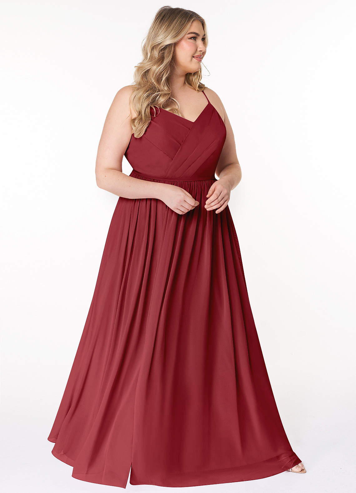 Pomegranate Azazie Cora Bridesmaid Dresses | Azazie