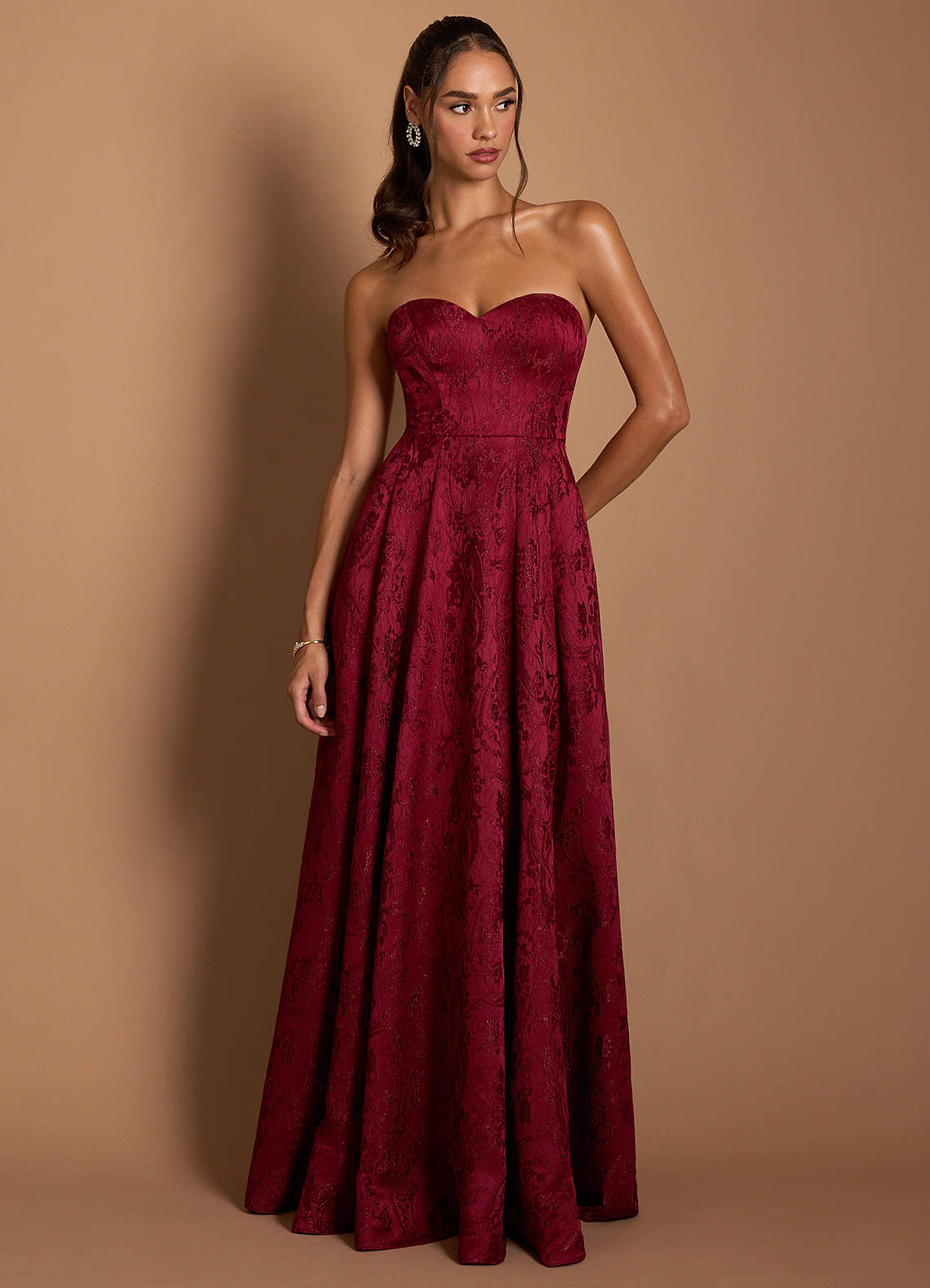 Lue Dark Raspberry Maxi Dress image1
