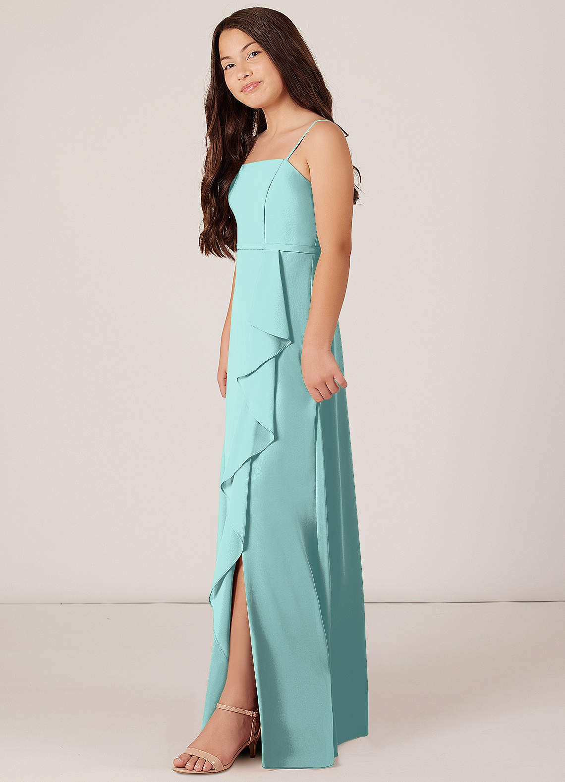aqua chiffon maxi dress Aqua Chiffon Wrap Front Short Sleeve Maternity Maxi Dress PinkBlush