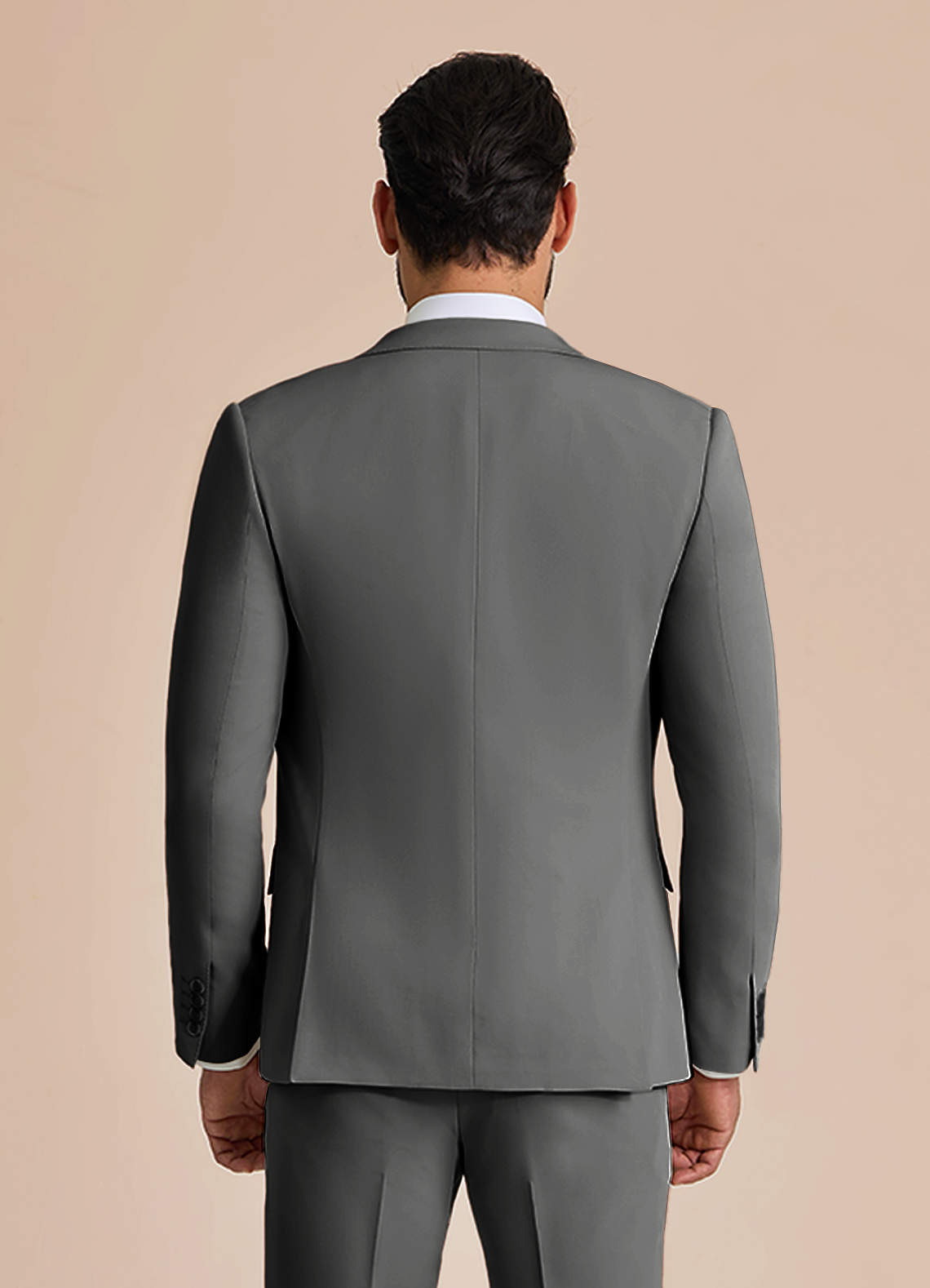 front William Charcoal Comfort Blend  Suit Jacket