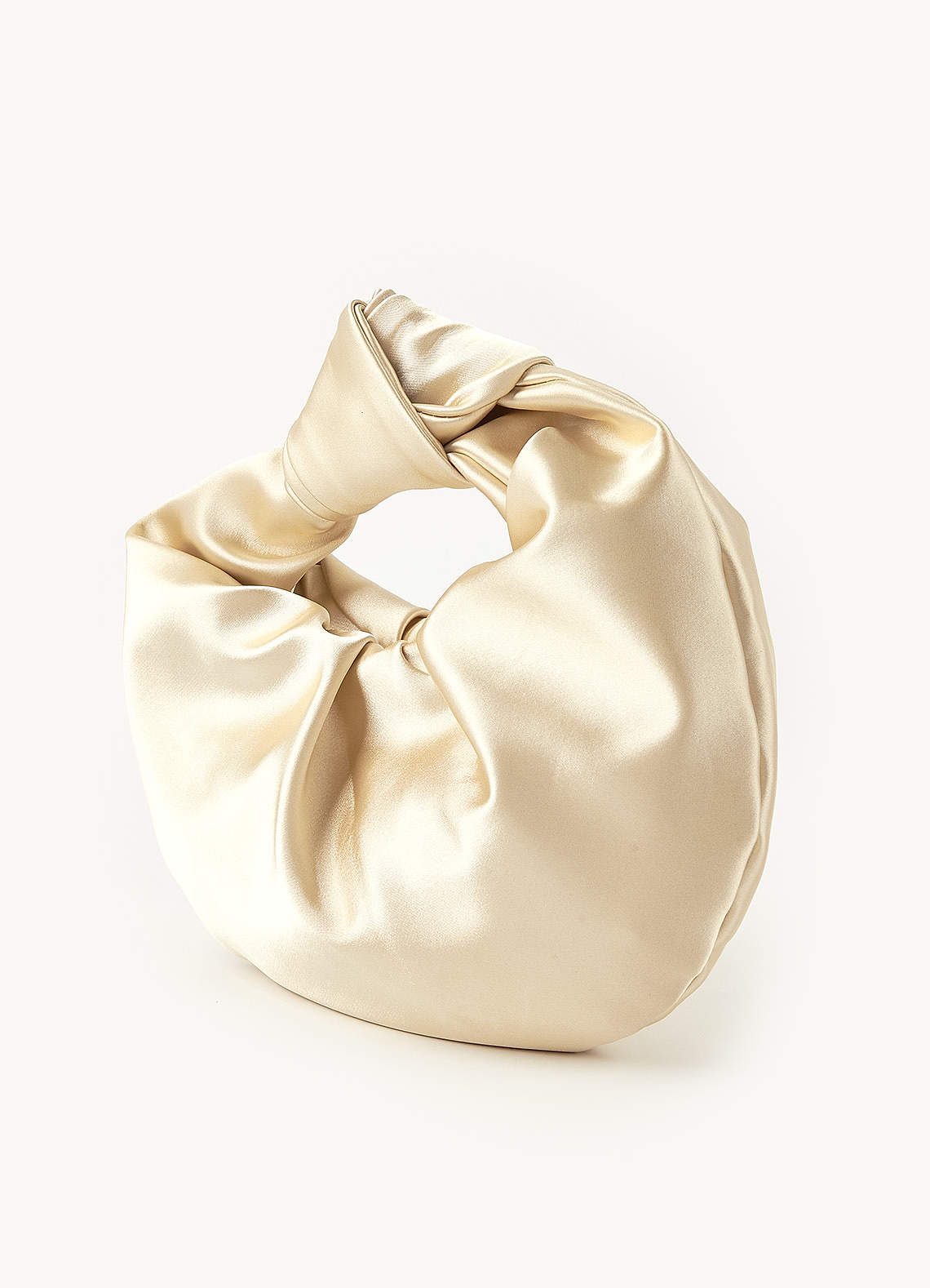 front Satin Knotted Handbag