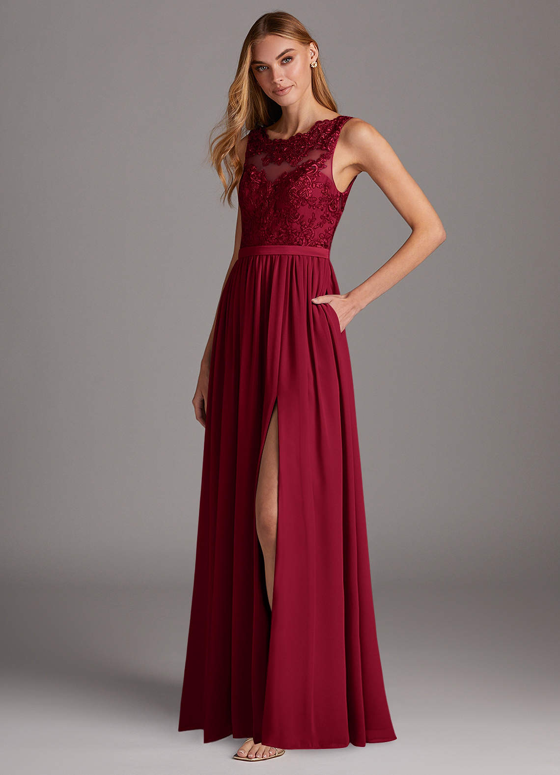 azazie burgundy dresses Real #Azazie Wedding | Lacey & Paul
