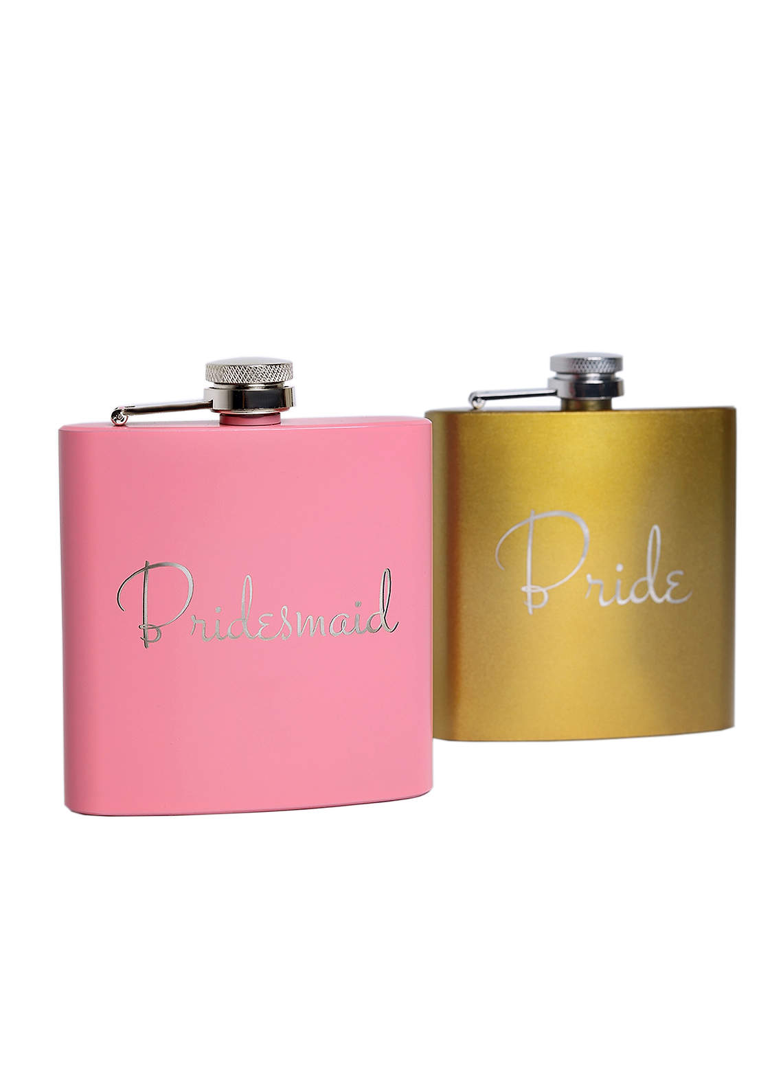 front Personalized Flasks For Bridesmaid Gifts