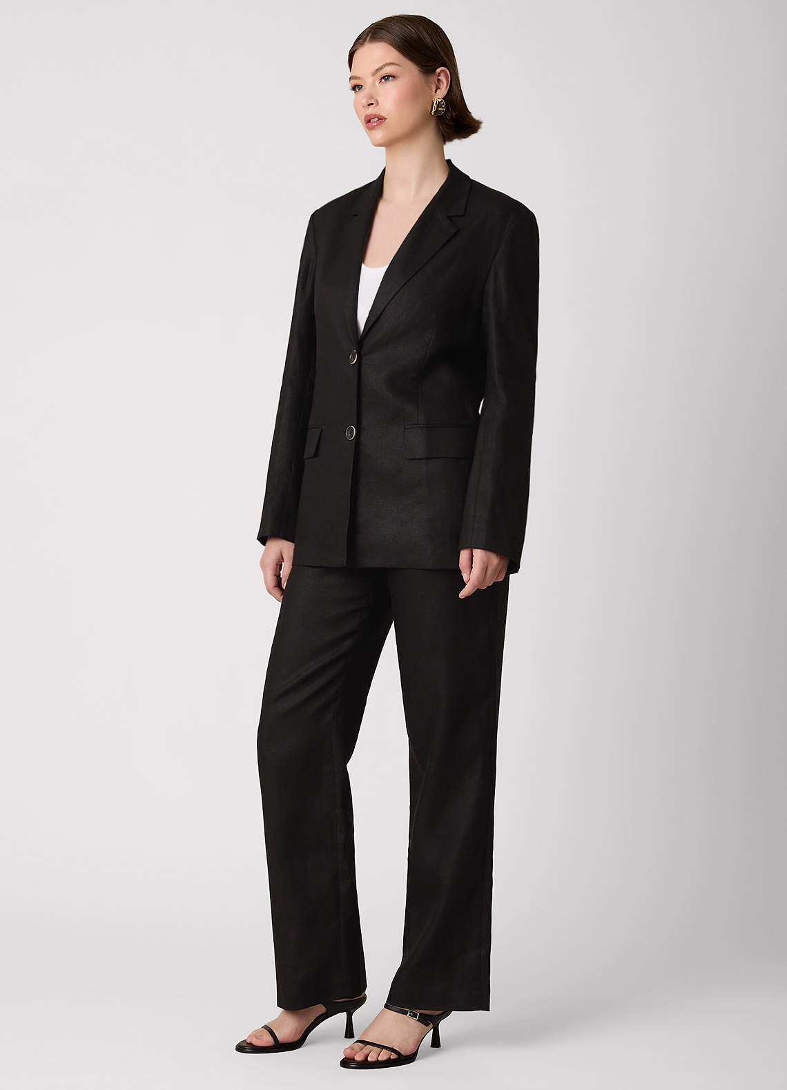 front 100% European Linen 2-Piece Suits