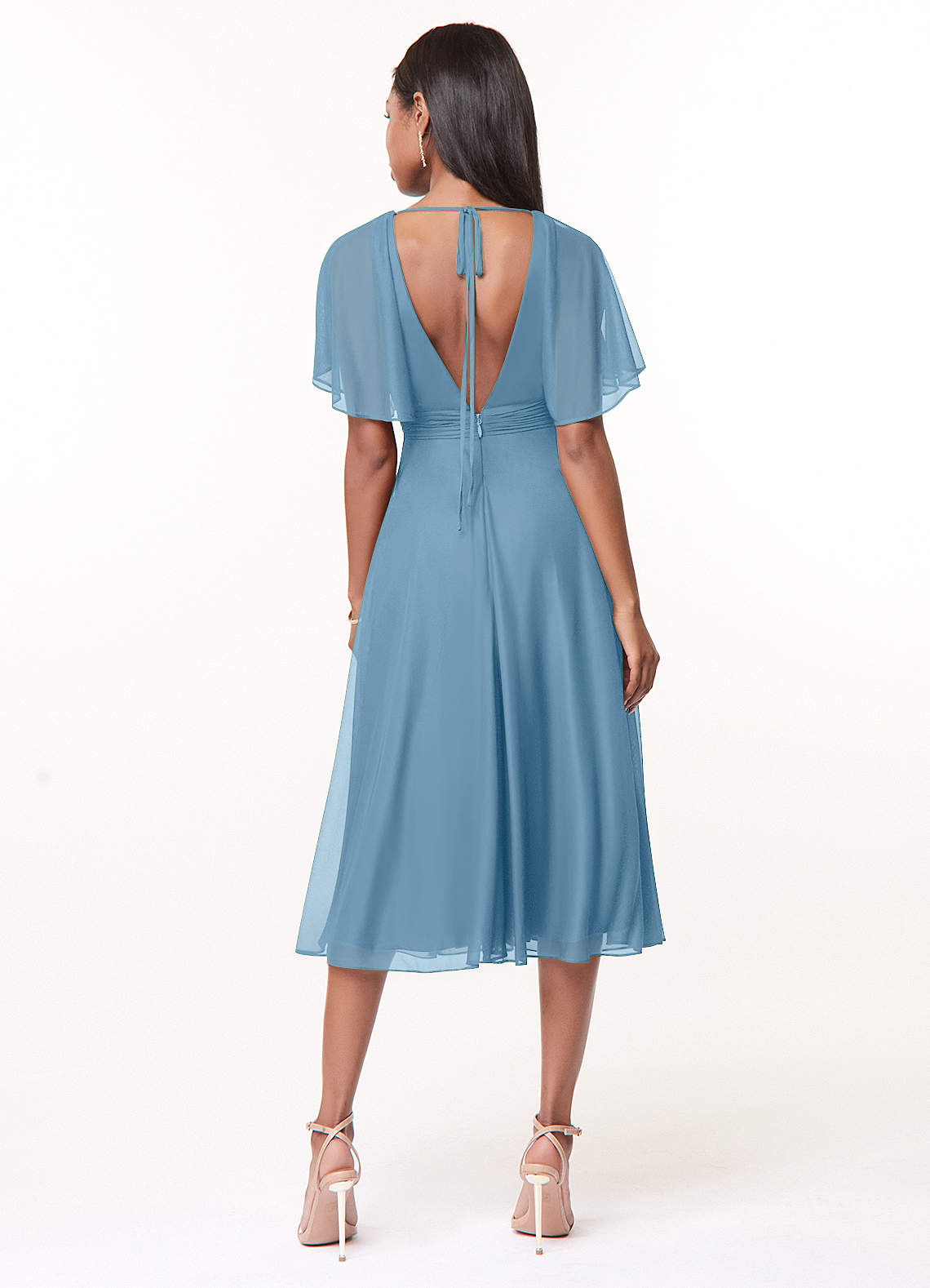 blue dress with mesh sleeves Azazie Tinsley Ready to Ship Steel Bridesmaid Dresses Hot! or Hmm...: Rihanna's BFEmployeeDiscount Lace The lightweight design offers Size:24x36