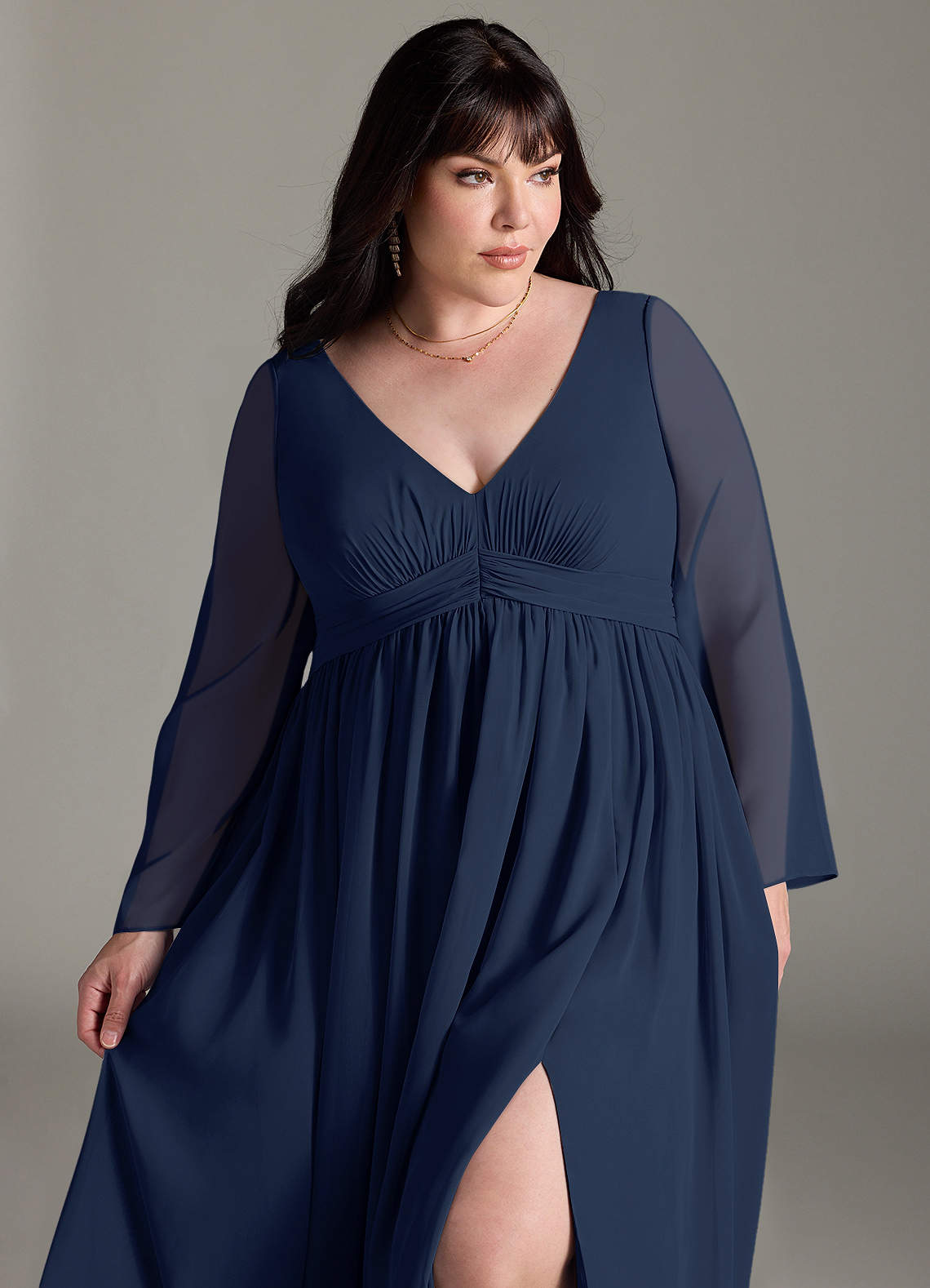 navy blue satin dress plus size Plus Size Sapphire Garden Satin Dress