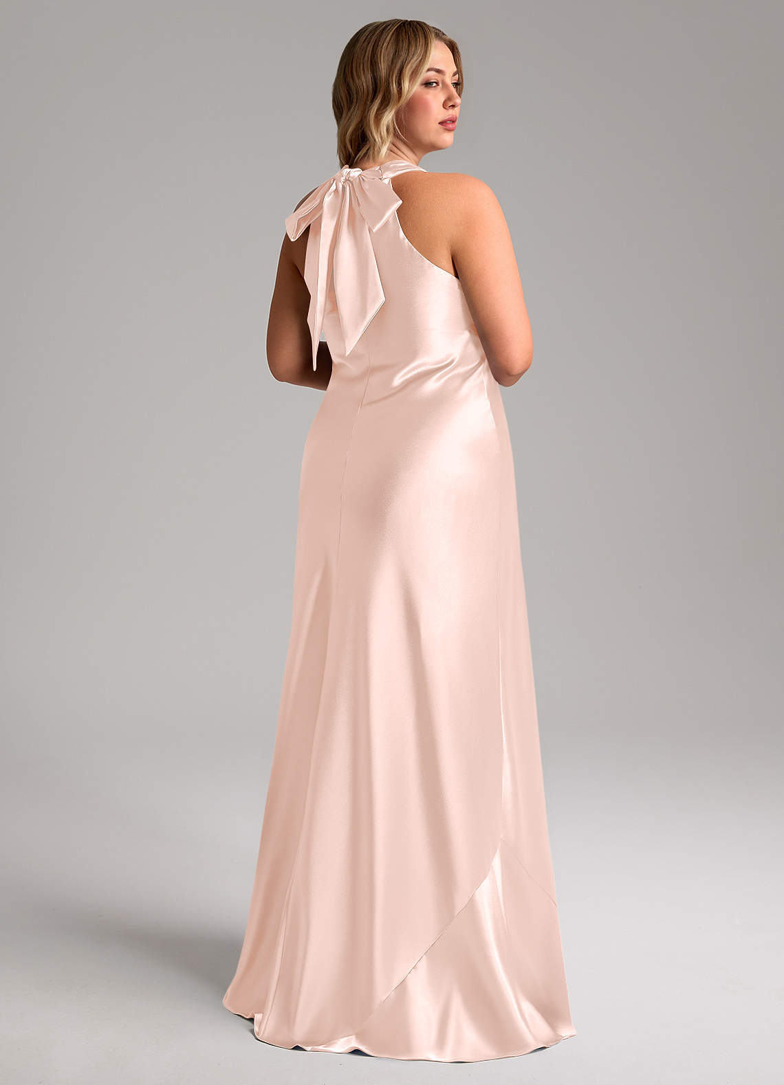 Azazie Doretta Rose Gold Metallic Satin Bridesmaid Dresses | Azazie Azazie Doretta Rose Gold Metallic Satin Bridesmaid Dresses | Azazie