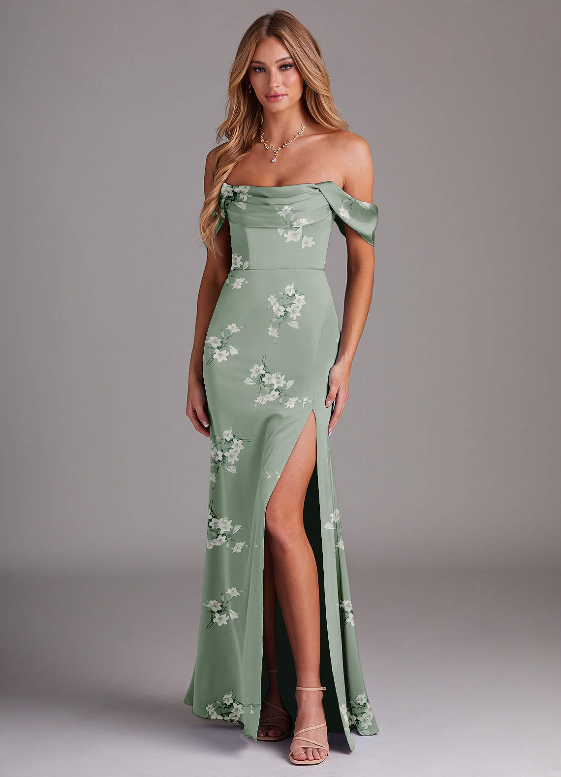 long dress and high heels Velvi - Yvette Corset Gown - Black - Final Sale