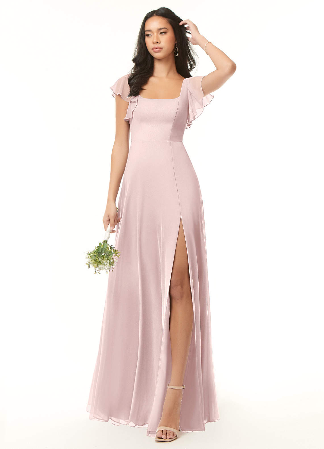 Azazie Bondi Blushing Pink Bridesmaid Dresses Azazie