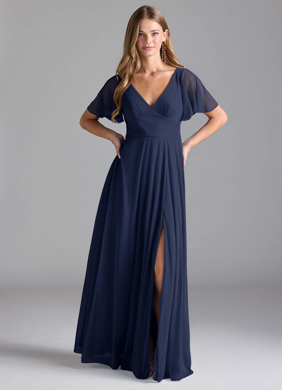 chinese dress ladies KIMBER Maxi Dress (White/Navy) – Bella's Attic Boutique main image 0