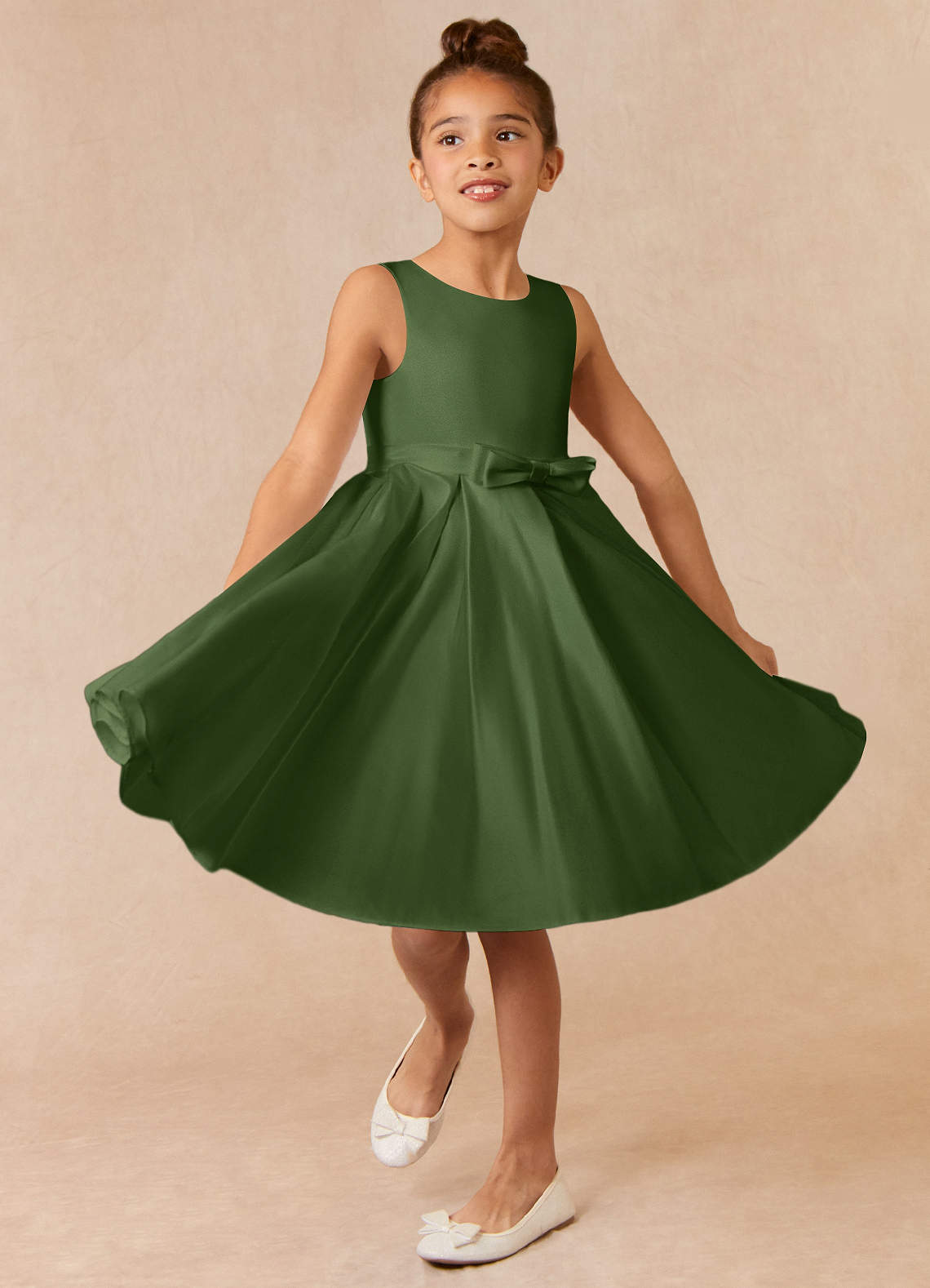 Olive flower girl dress hotsell