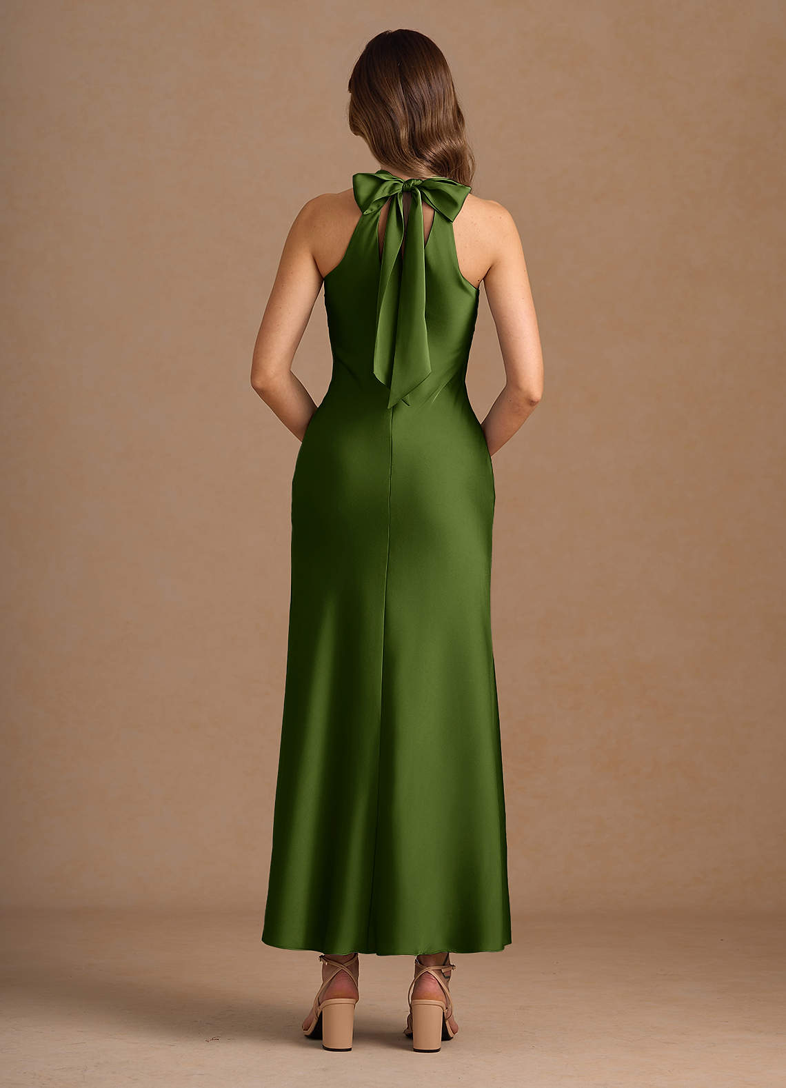 Xanthe Olive Green Maxi Dress image1
