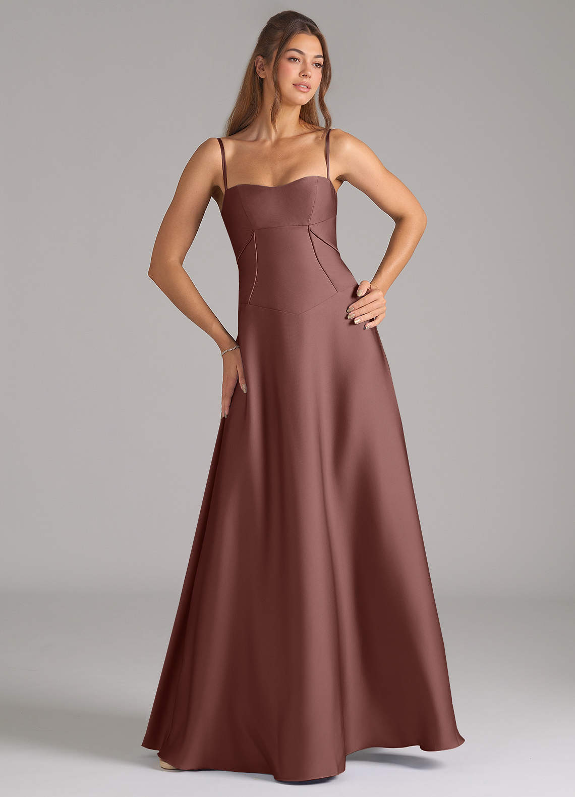 espresso silk dress La Lune Asymmetrical Draped Maxi Dress | Espresso | Dresses