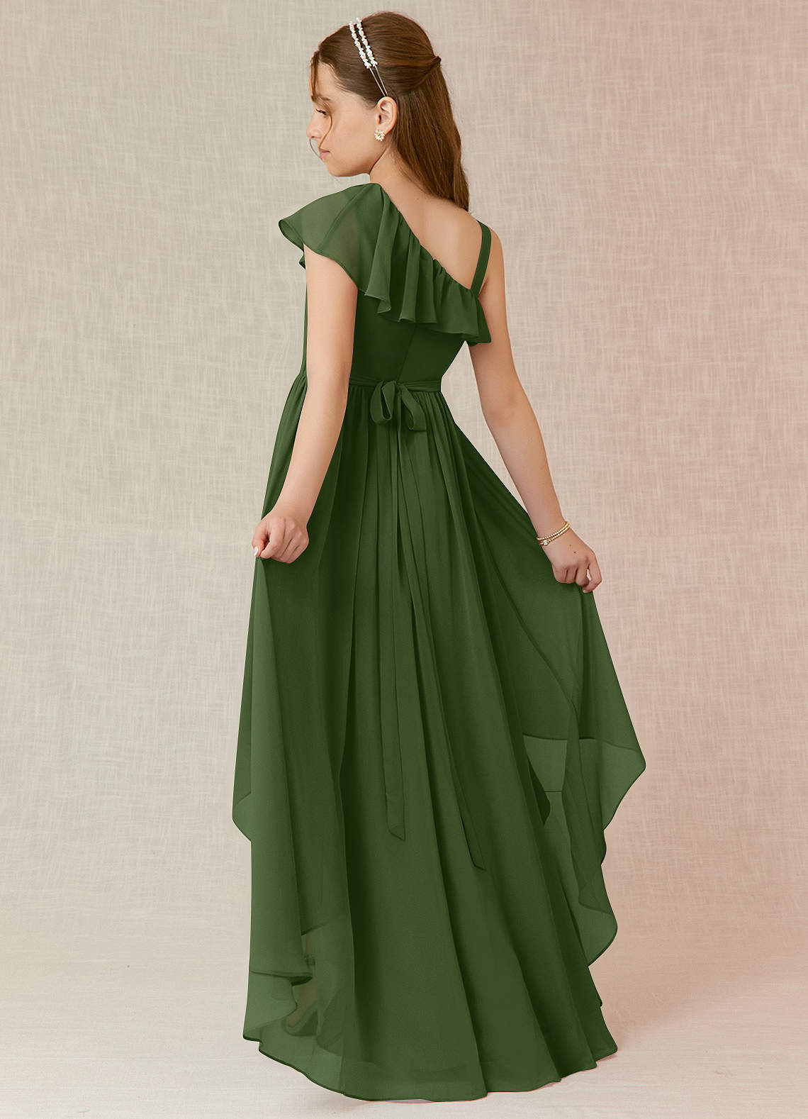 strapless open back dress Mischa One Shoulder Bow Bodycon Mini Dress main image 1
