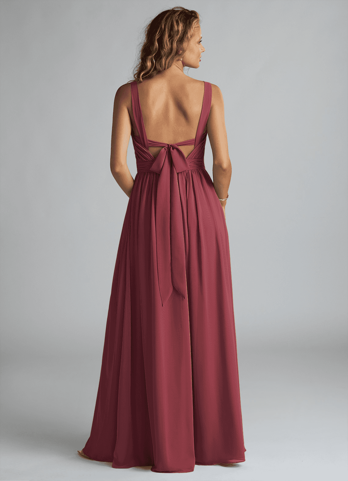 merlot colored bridesmaid dresses Azazie Aziza Color:M-Stormy
