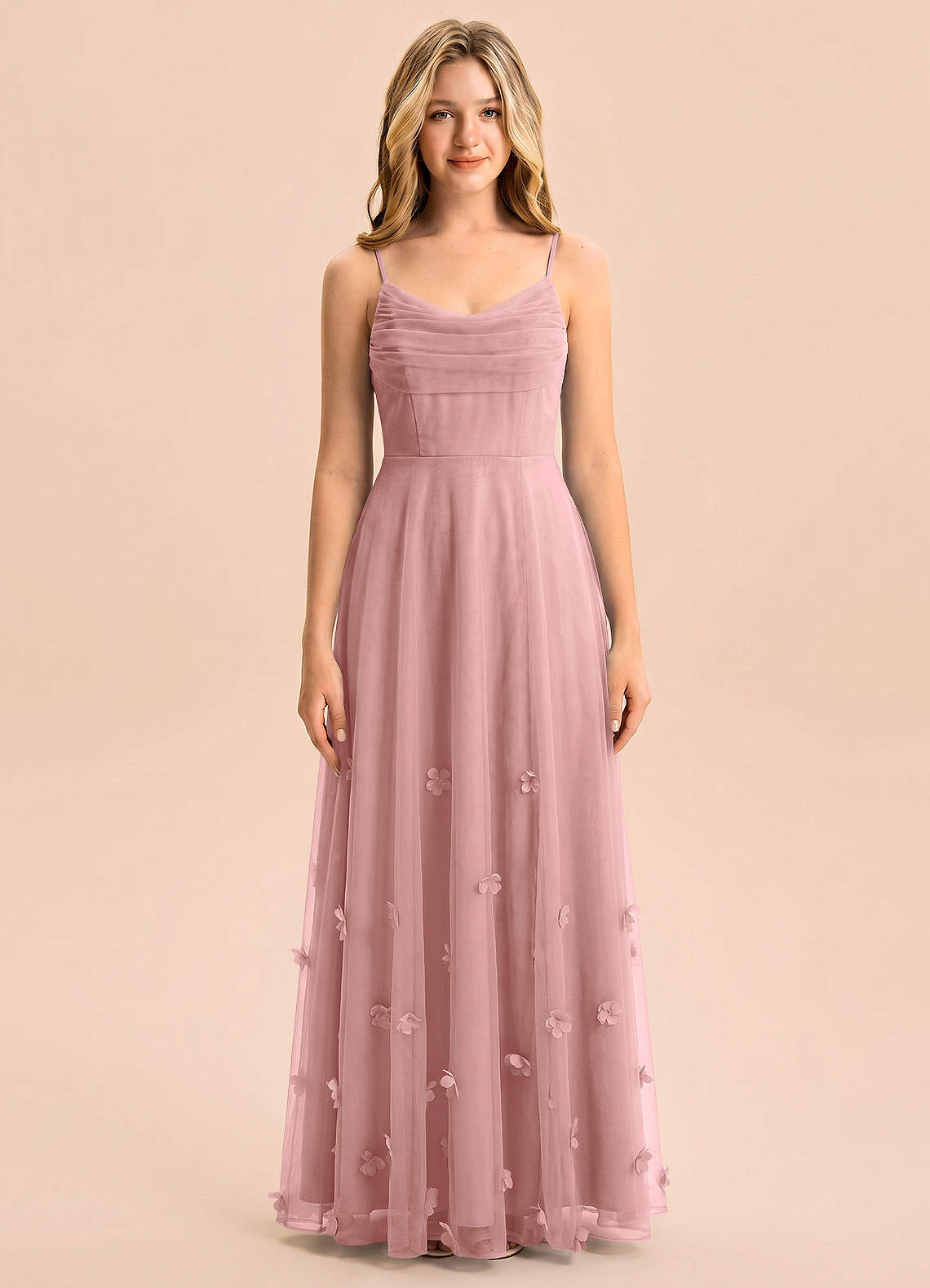 front Azazie Gia Junior Formal Dress