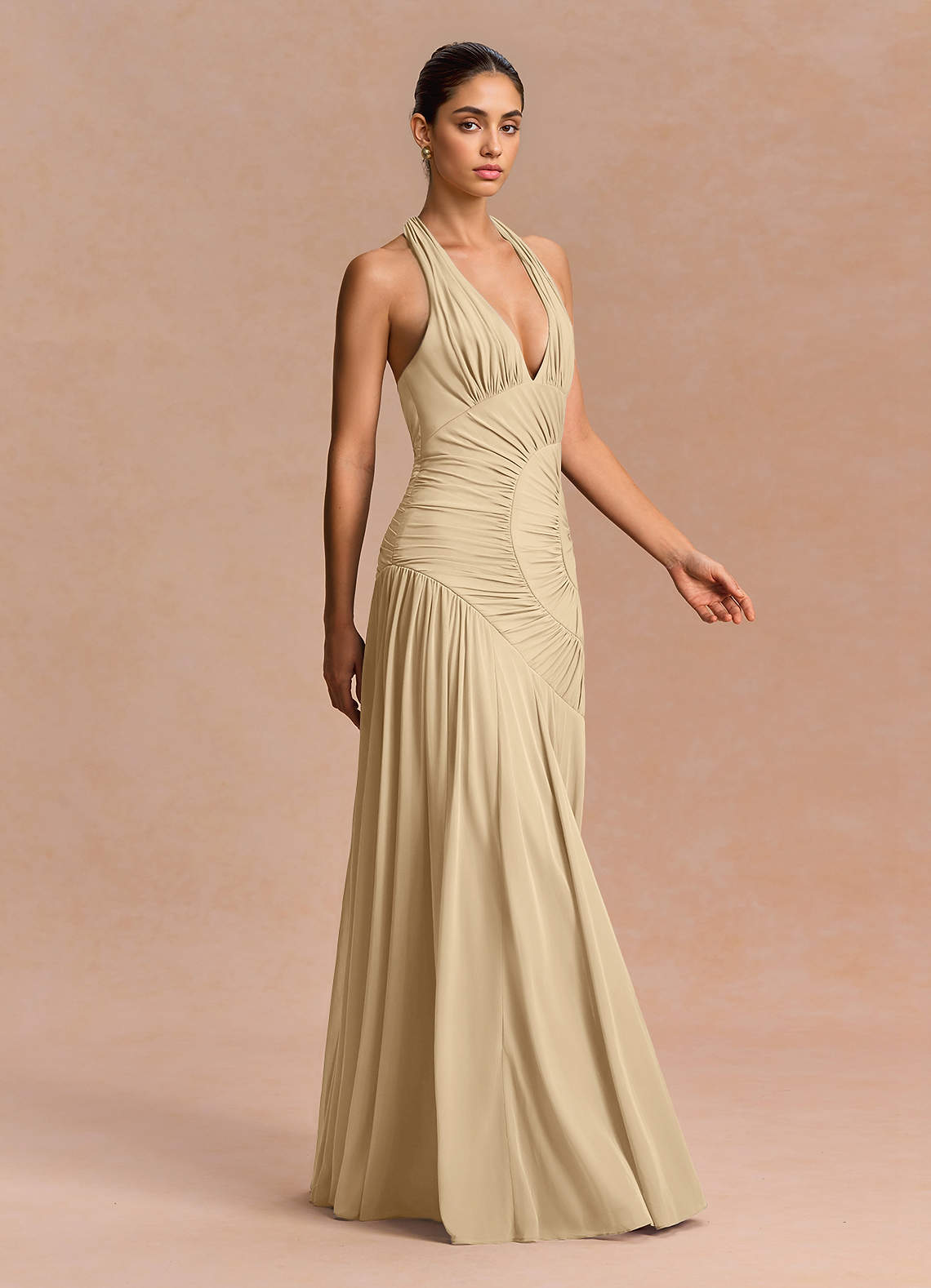 Anouk Champagne Maxi Dress