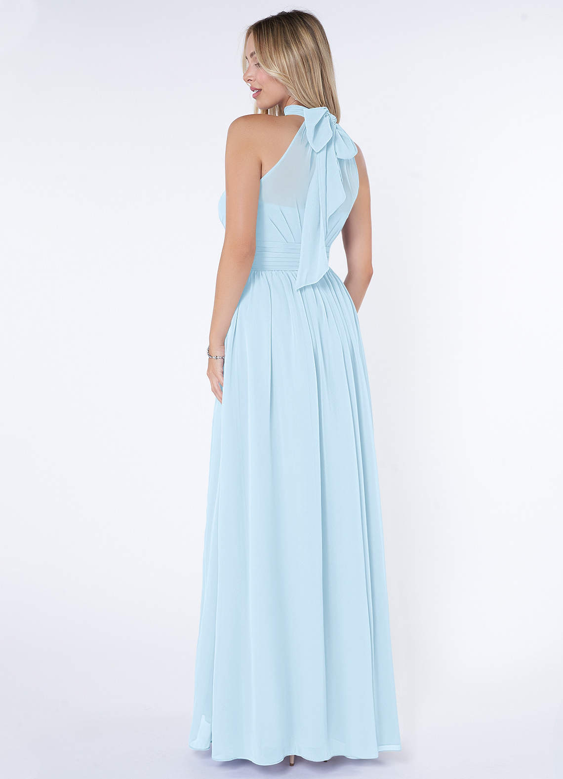 Azazie Iman Sky Blue Bridesmaid Dresses Azazie IE